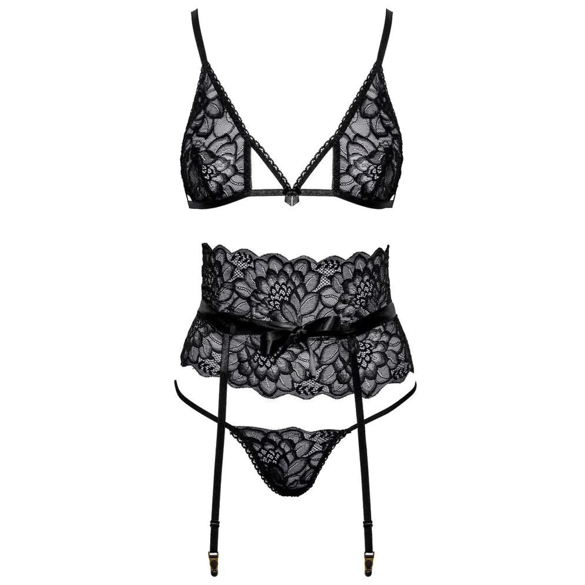 Suspender Set black S/M