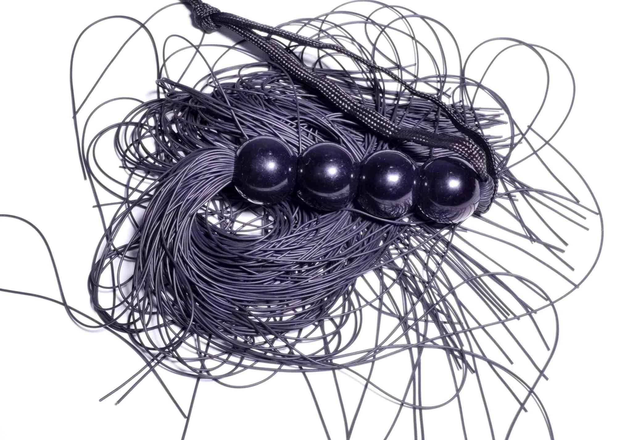 Silicone Whip Black 14″ - Fetish B - Series
