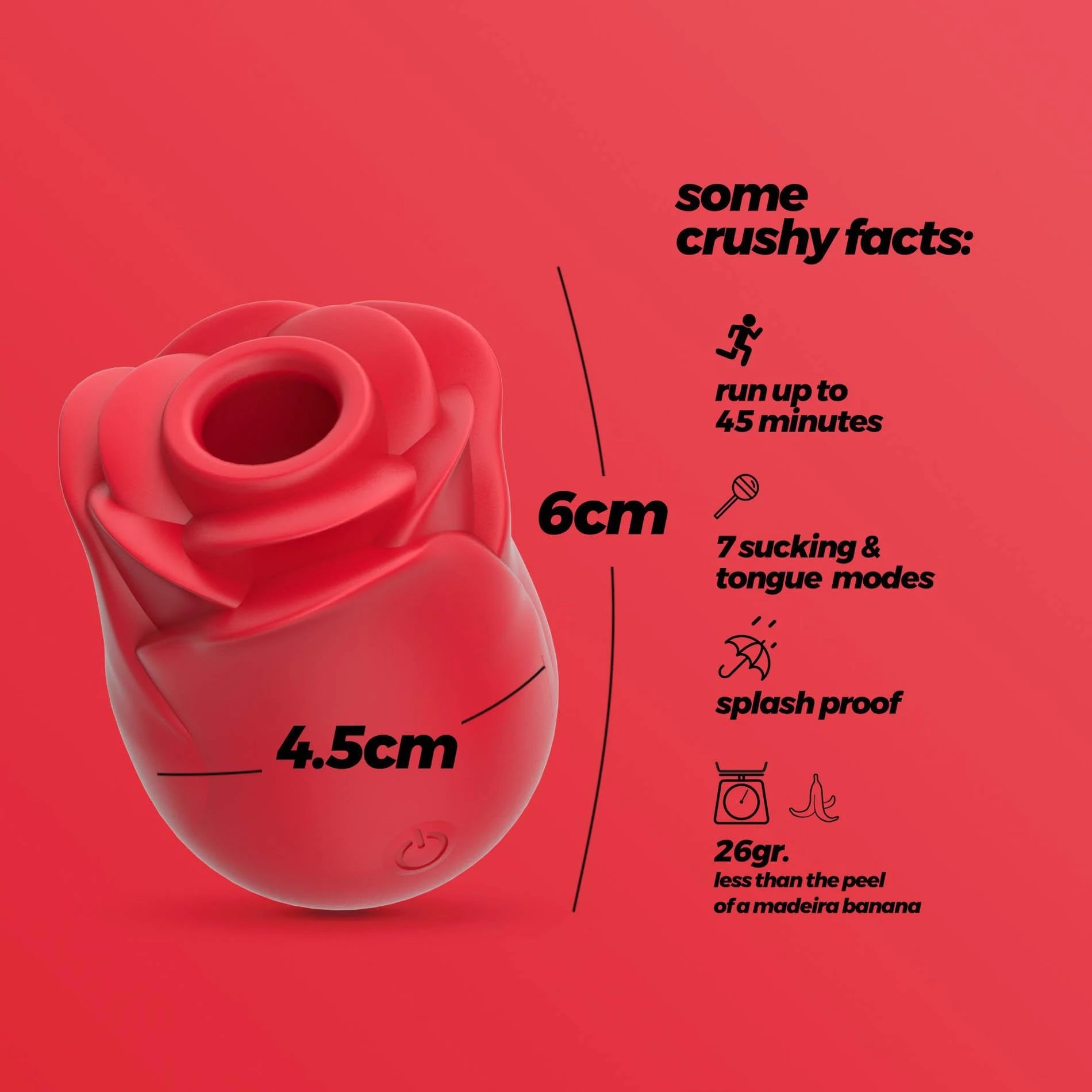 CRUSHIOUS ROSITA CLITORAL STIMULATOR WITH TONGUE
