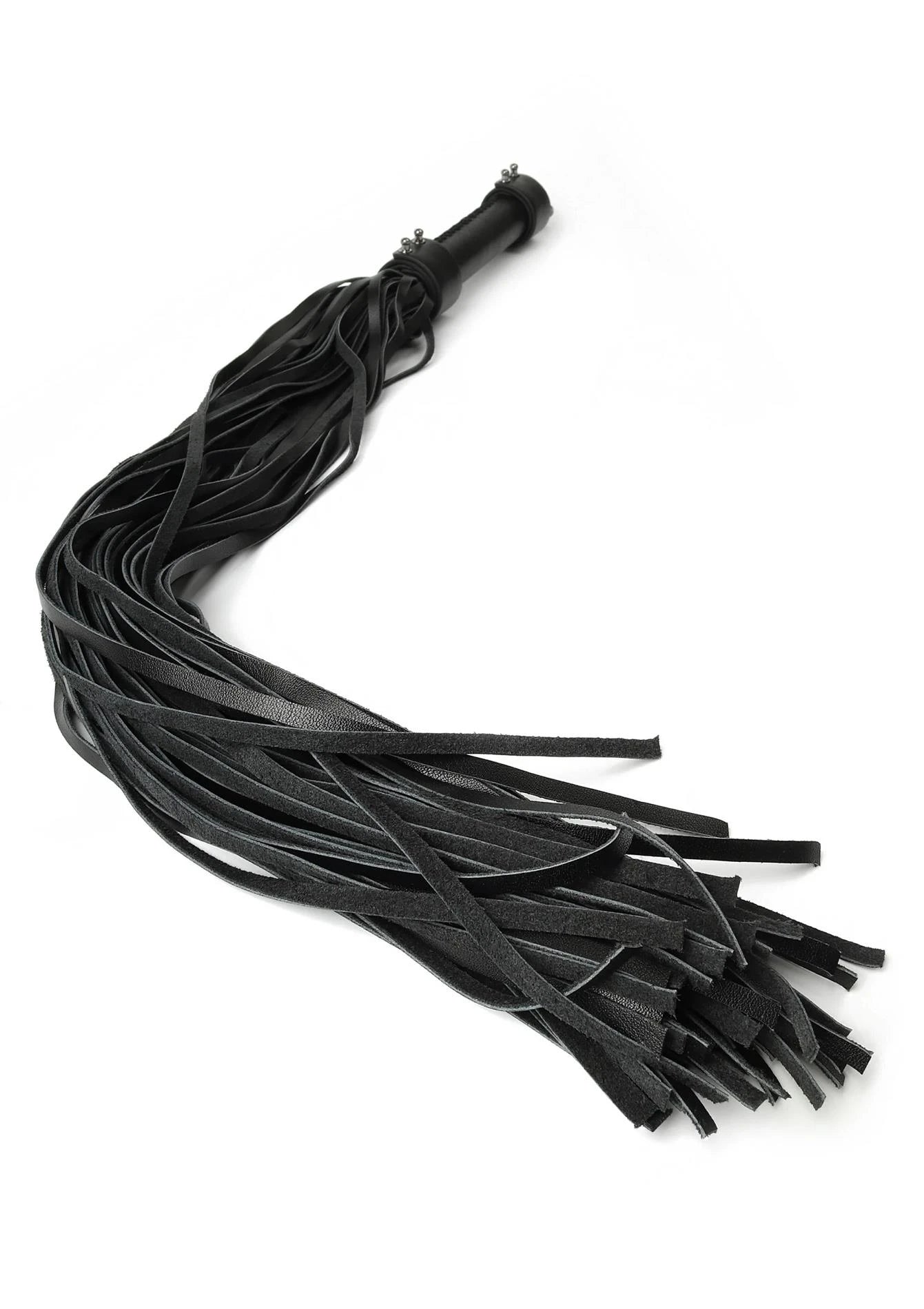 Fouet en cuir véritable 75 cm