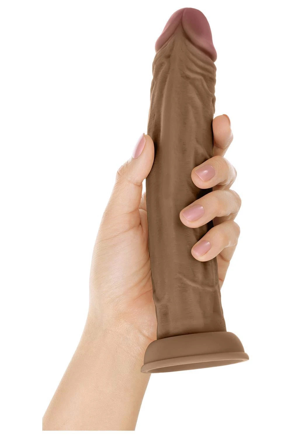 SHAFT MODÈLE J 9,5 POUCES GODEMICHET EN SILICONE LIQUIDE CHÊNE