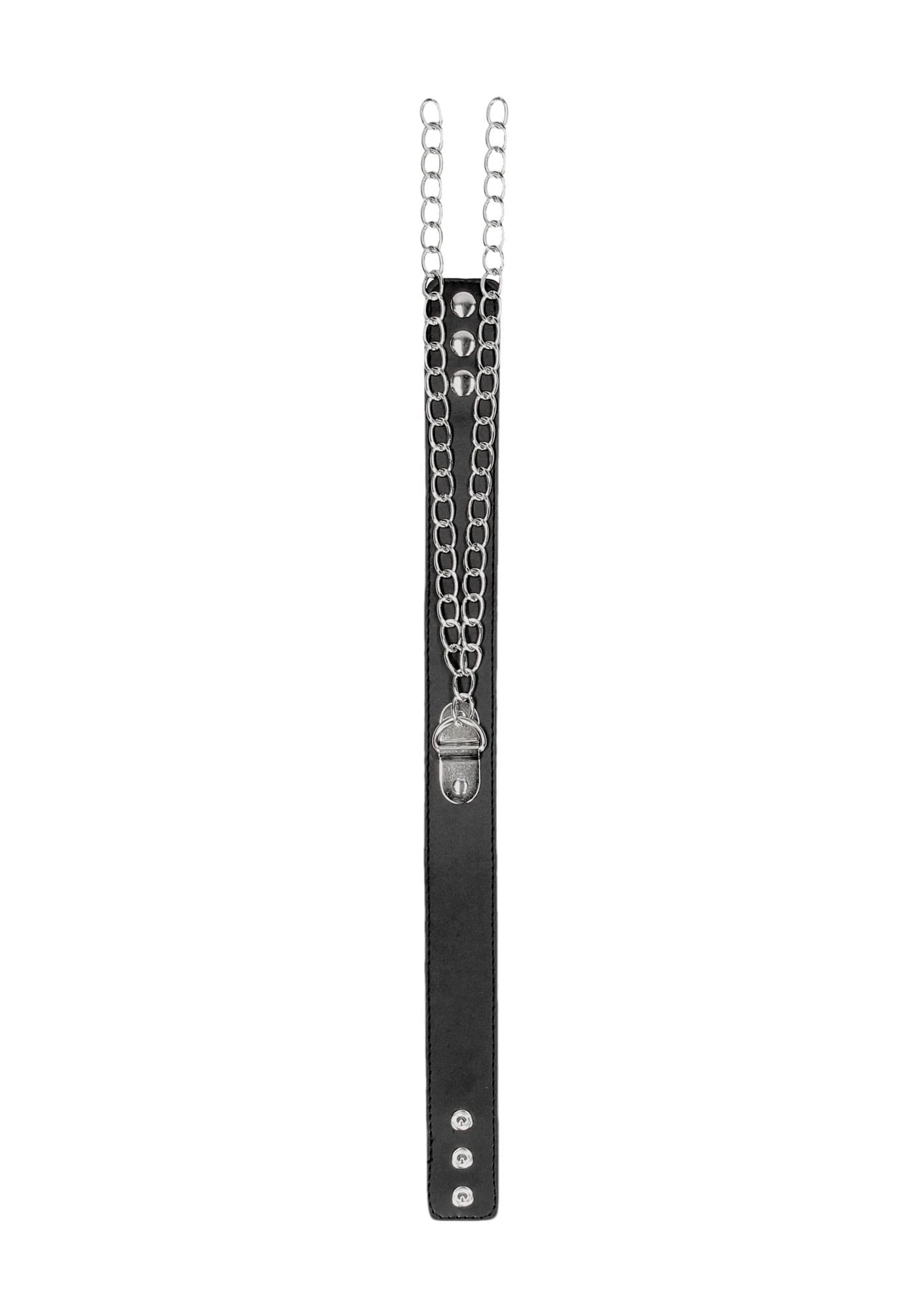 Bonded Leather Collar with Hand Cuffs