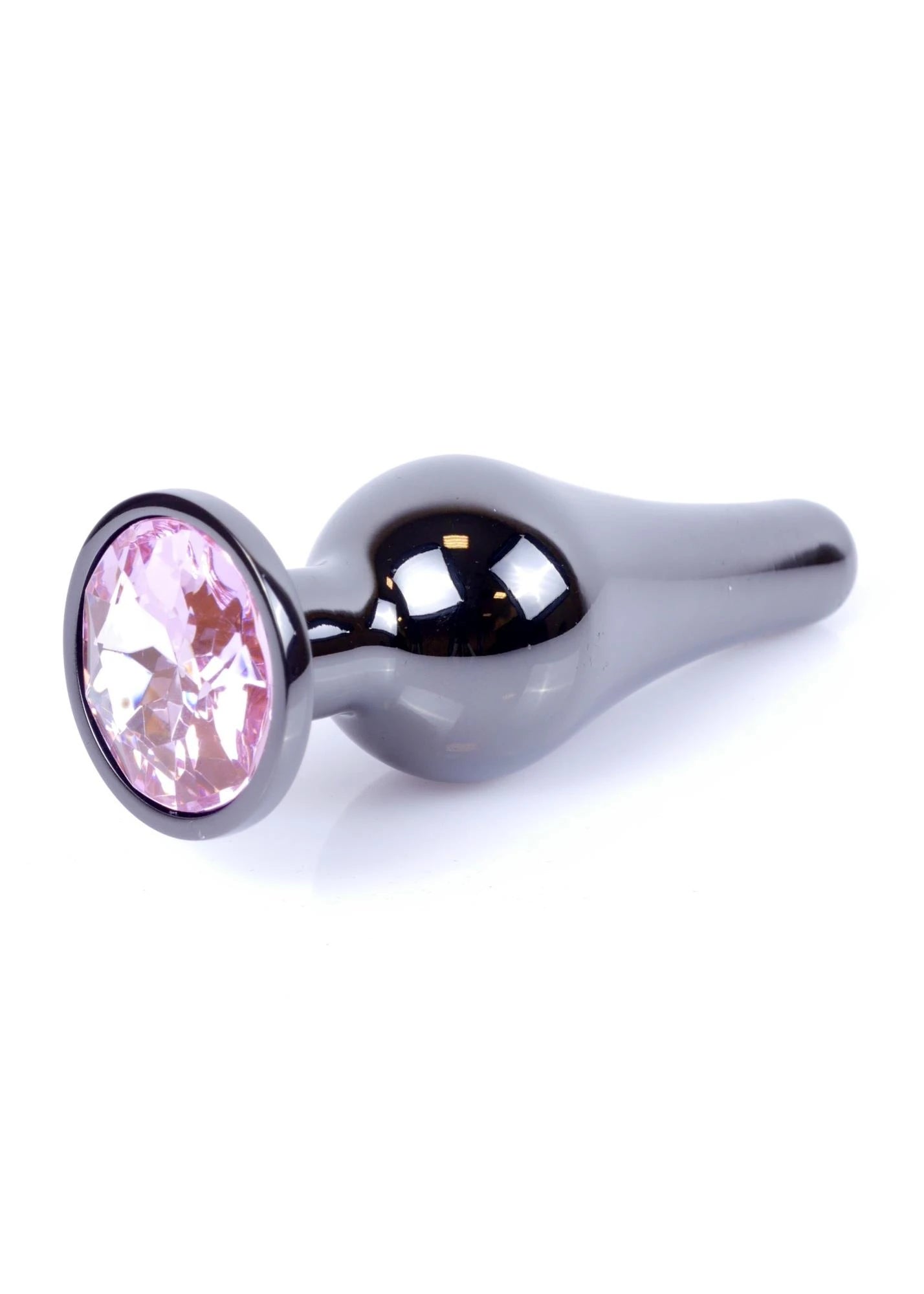 MyLove Toys - Bijoux BUTT PLUG Argent foncé - Rose