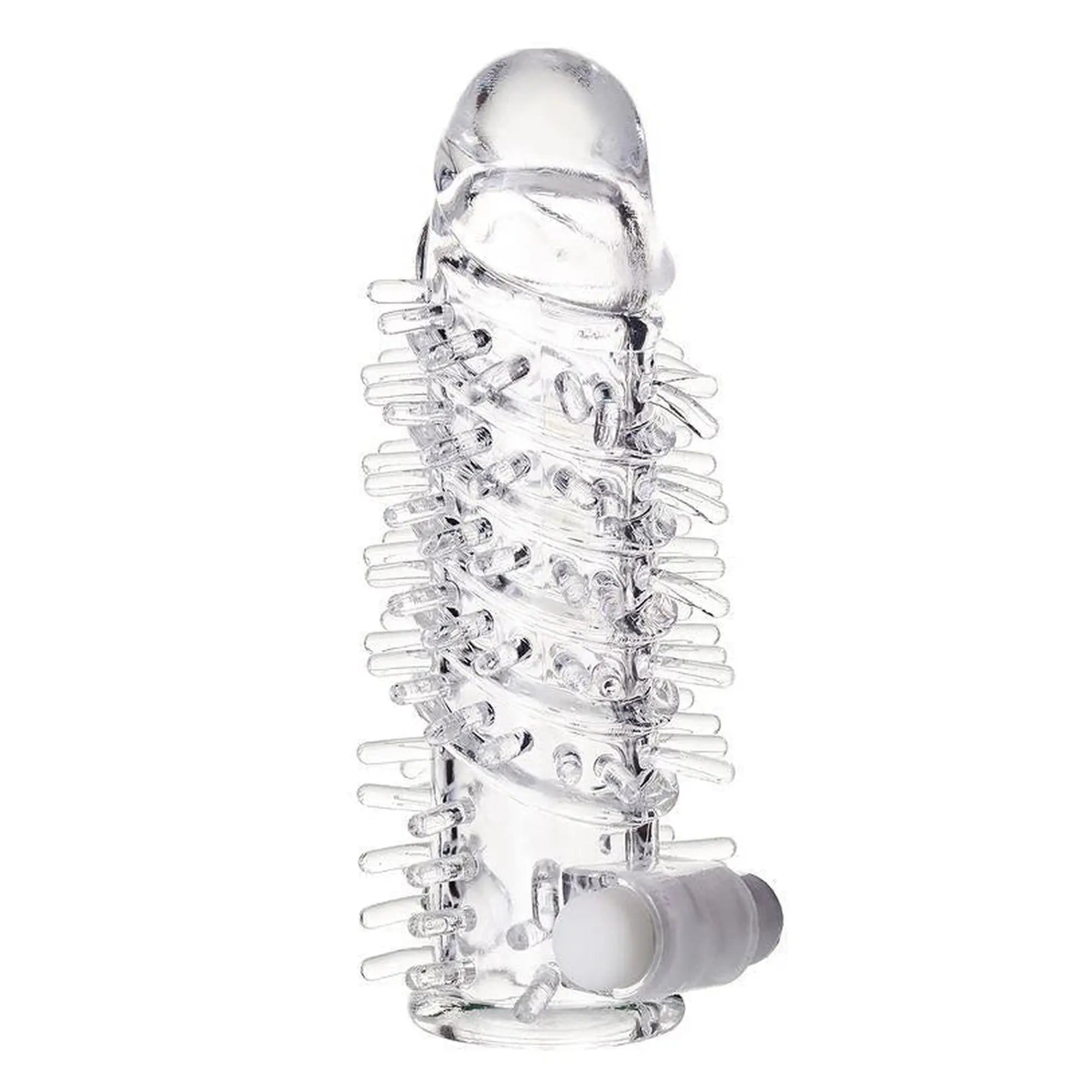 Sleeve TOYFA A-Toys Fril, with vibro bullet, TPR, transparent, 13,4 cm