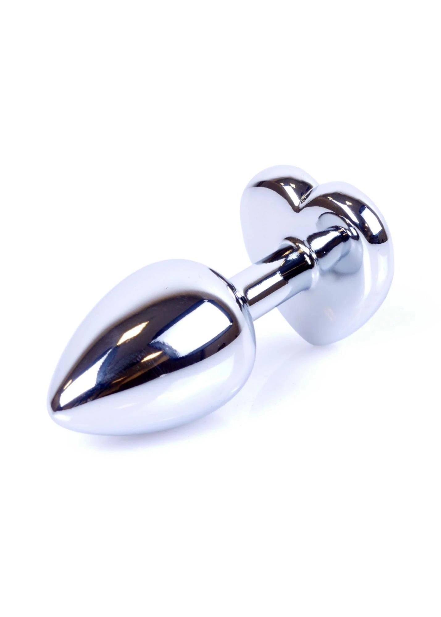 Plug-Jewellery Silver  Heart PLUG- Red
