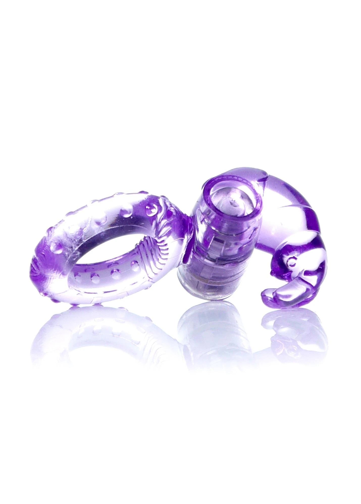 Anneau vibrant lapin Cockring violet
