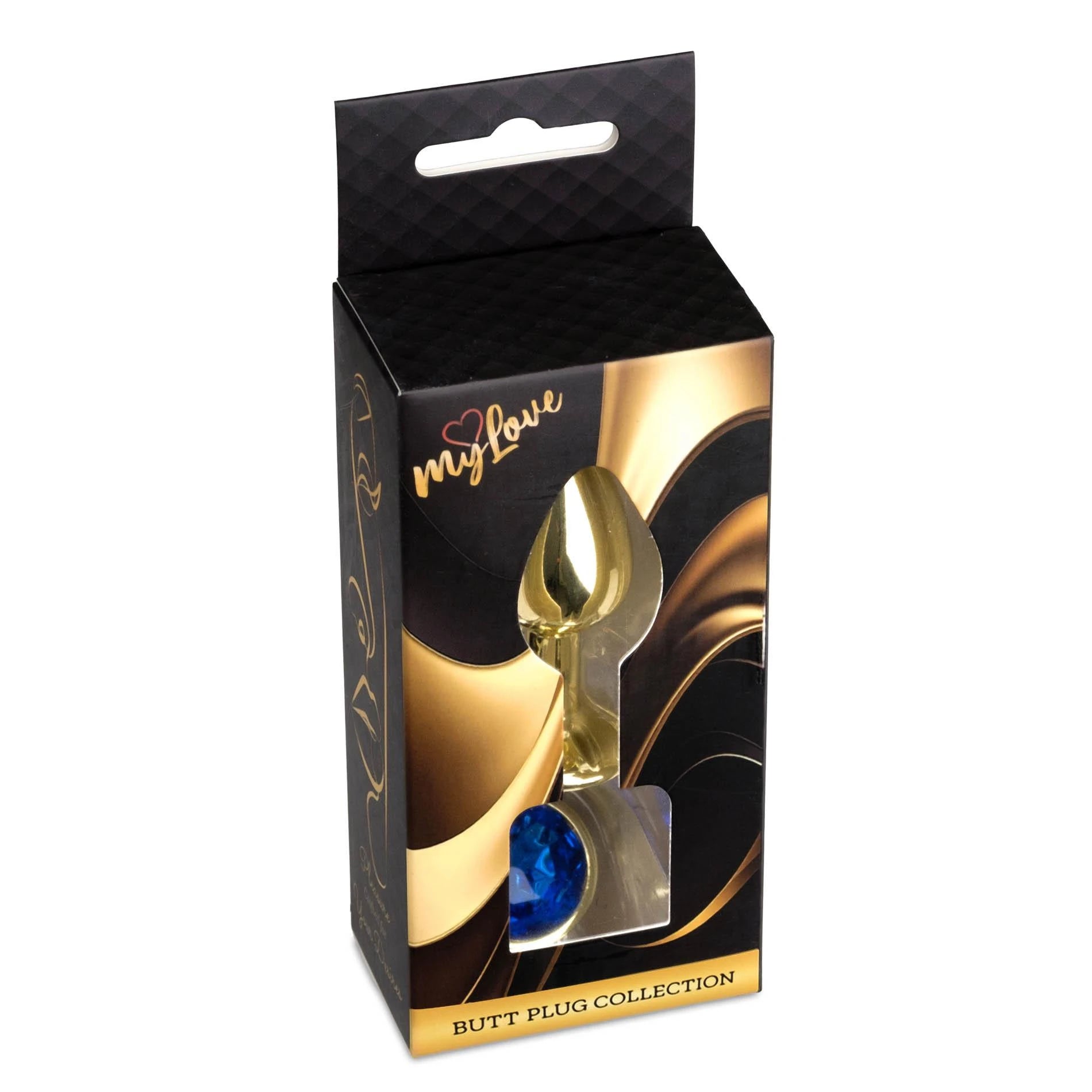 MyLove Toys - Bijoux Gold PLUG - Bleu Foncé