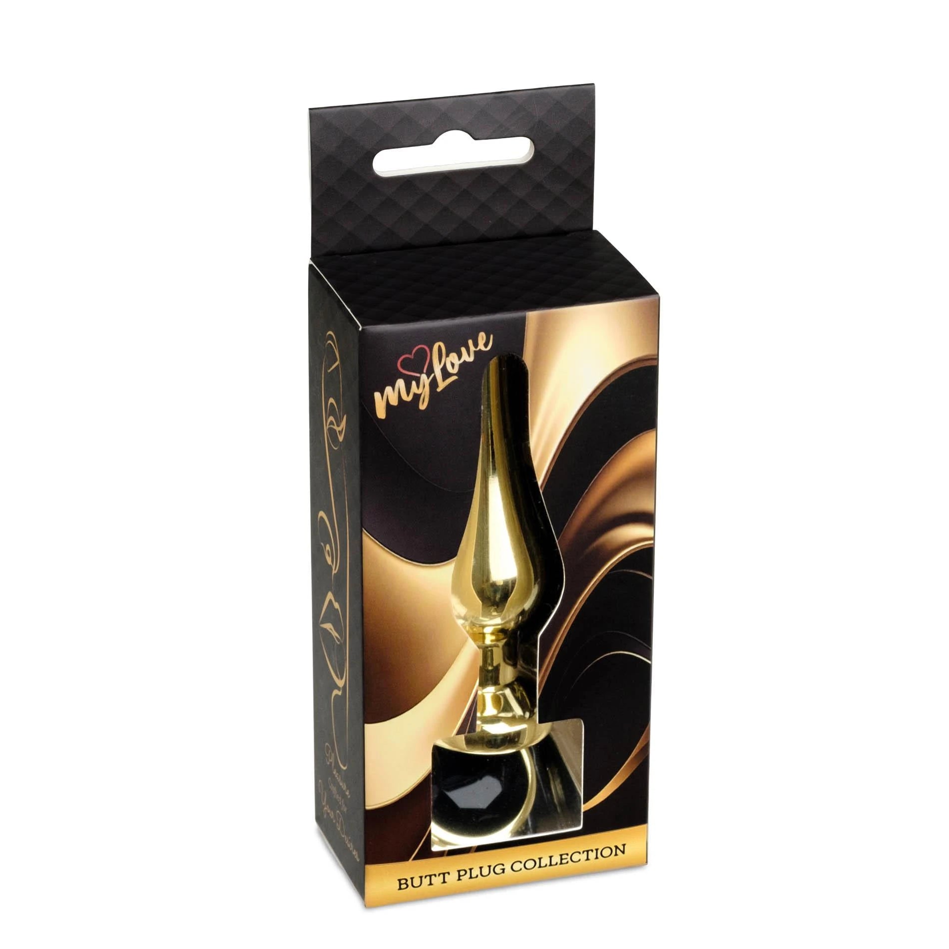 MyLove Toys - Bijoux BUTT PLUG Doré - Noir