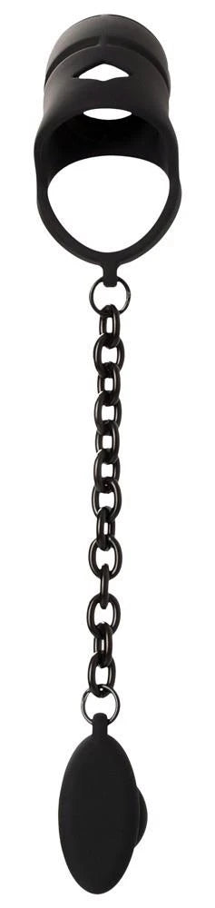 Black Velvets Cock cage avec un