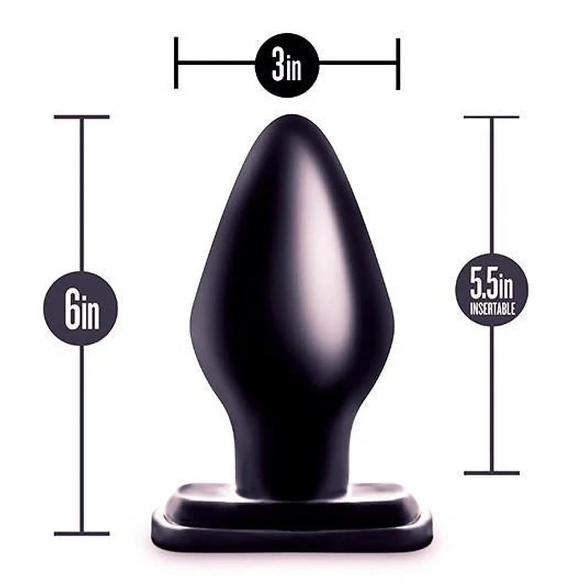 ANAL ADVENTURES XXL PLUG BLACK