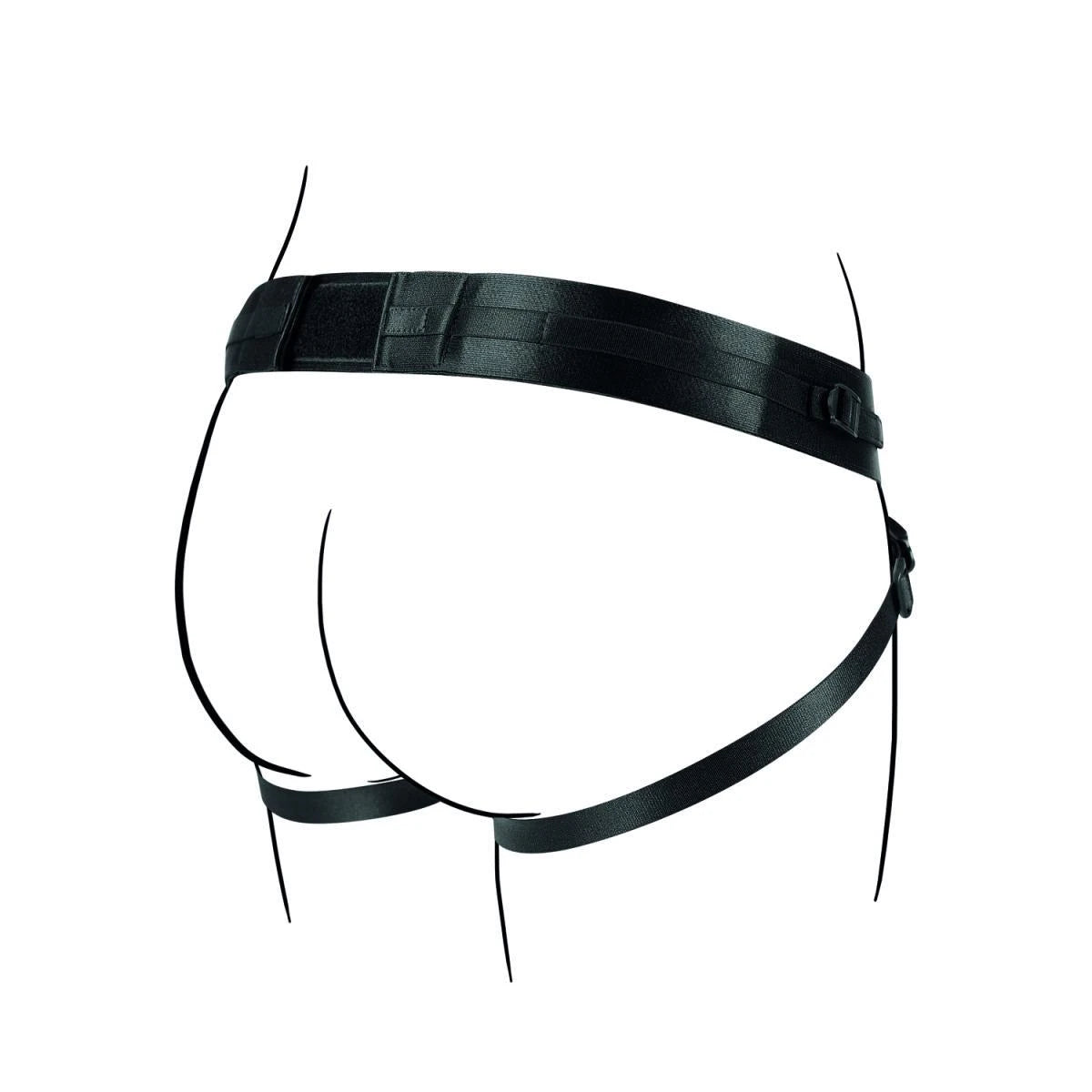 Strapless Harness for Lapis Dual Ended Vibrating Strap-on- Black/Pink