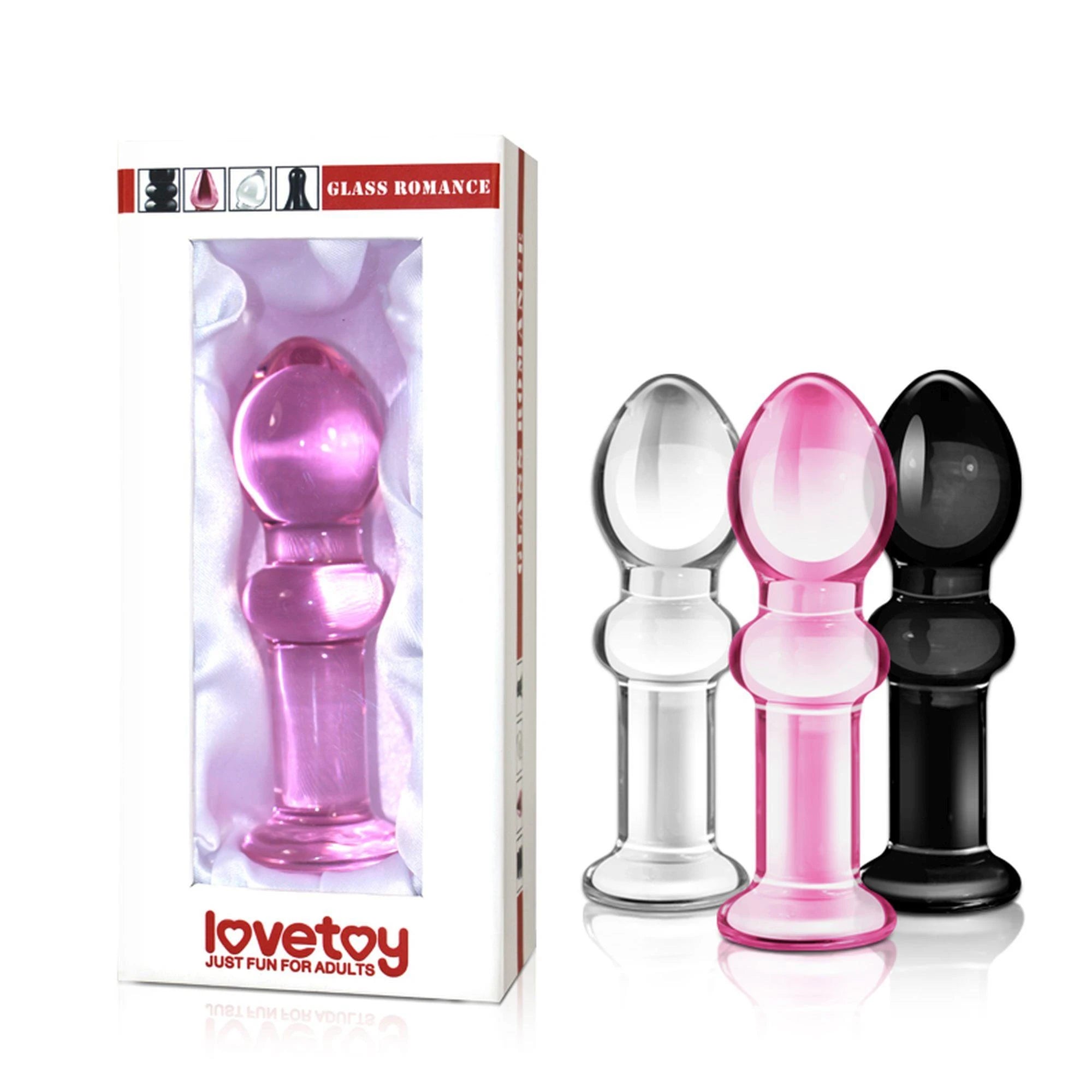 4.5″ Glass Romance Pink