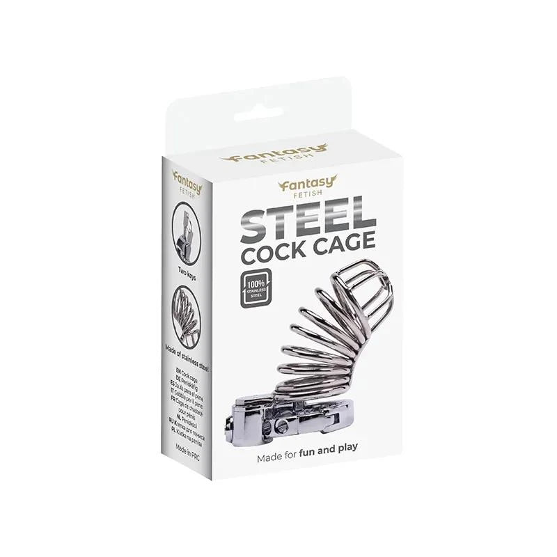 Stainless Steel Penis Cage 1 with Advanced Locking Mechanism