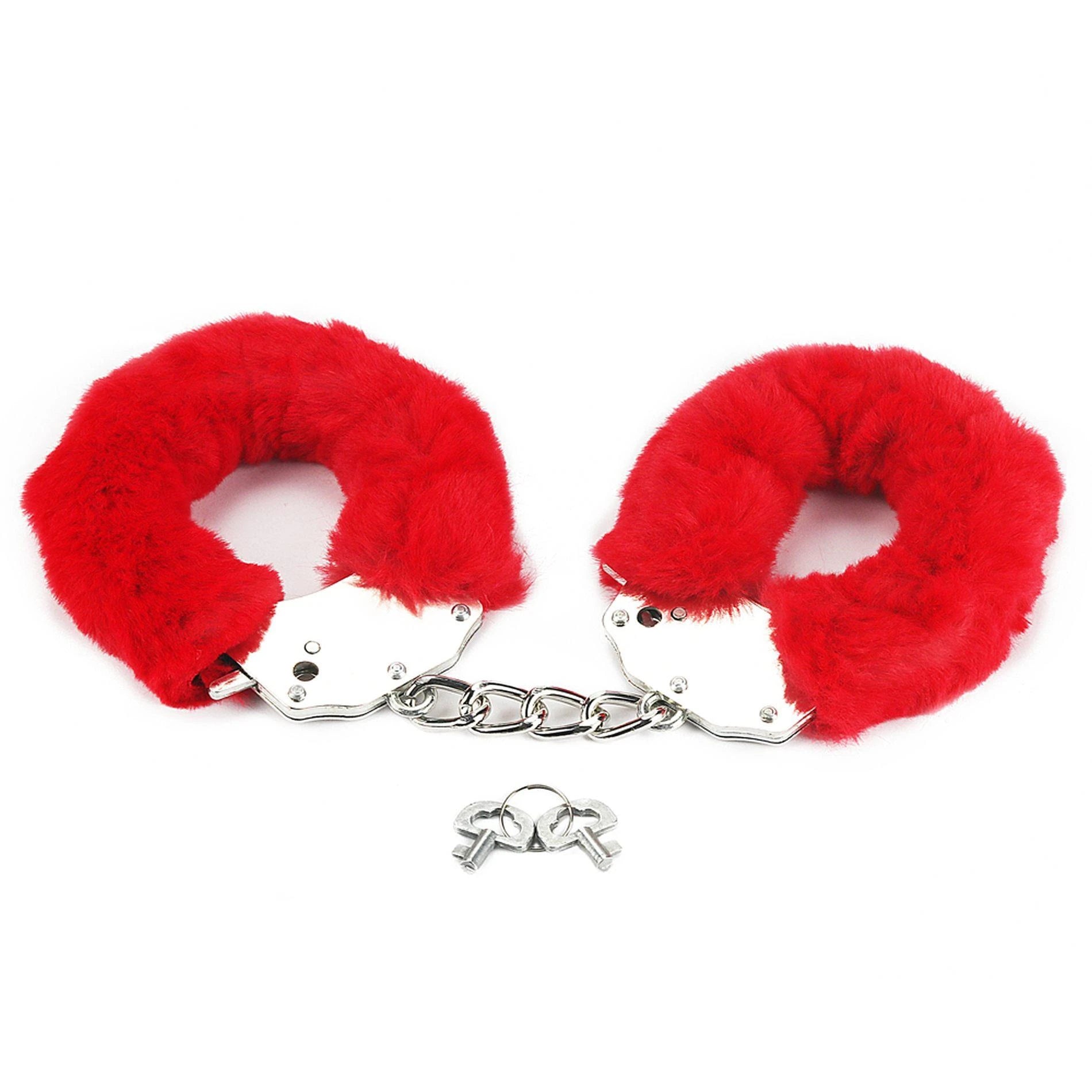 Menottes Fluffy Rouge Plaisir Fétiche
