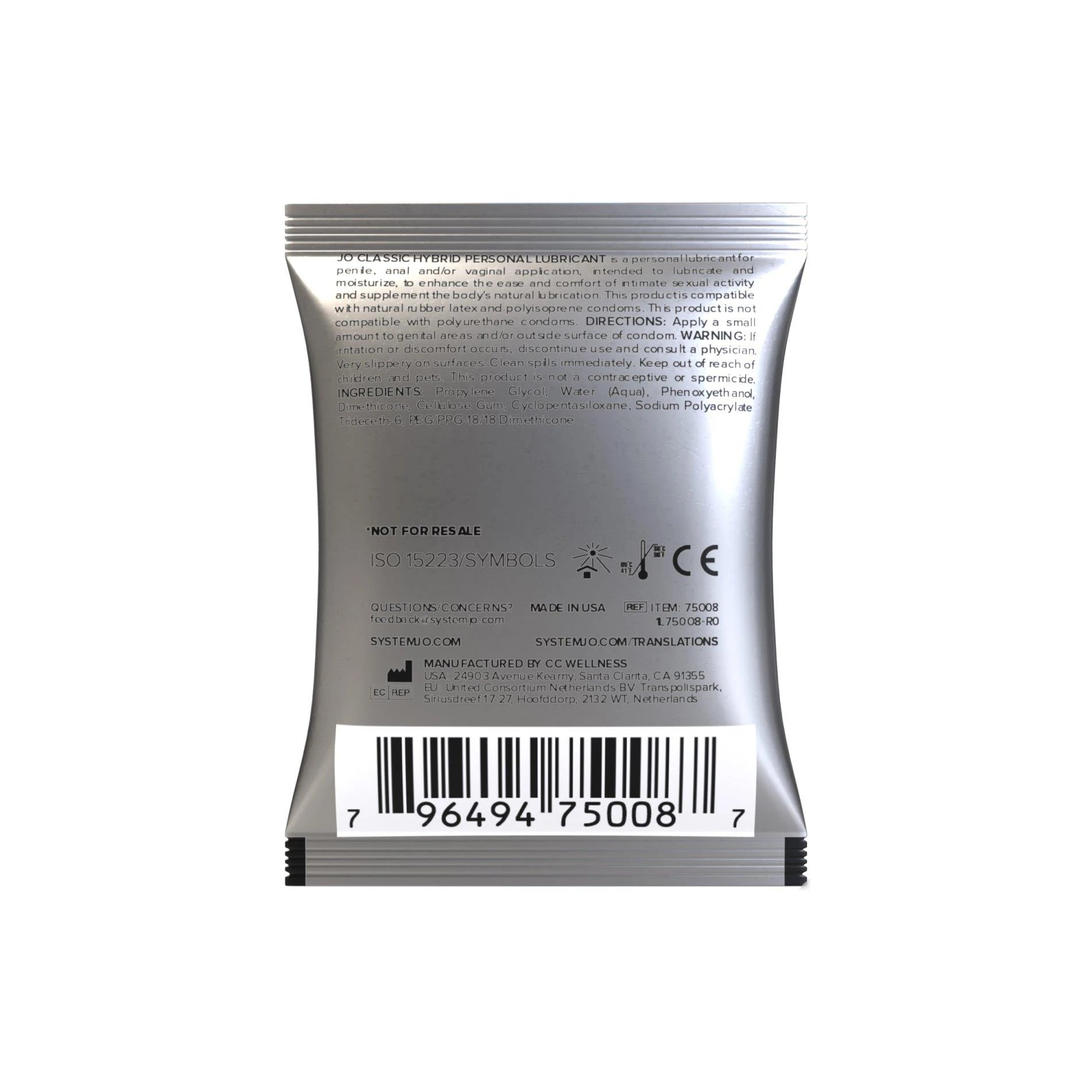 System JO - Sachet Classic Hybrid 5 ml