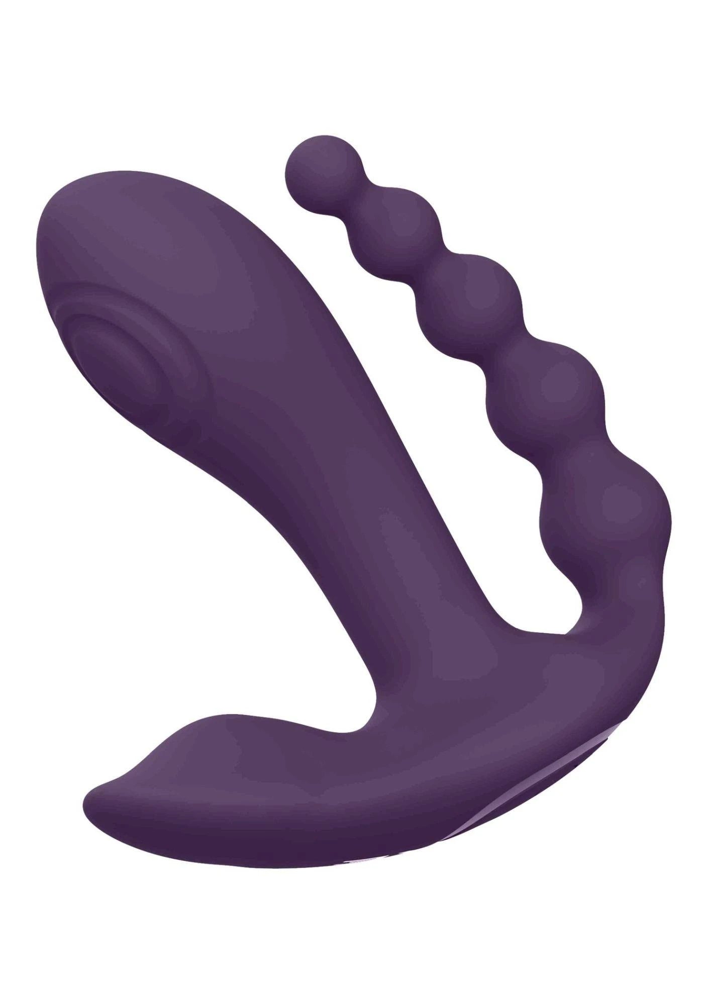 Kata - Pulse Wave  Vibrating Double Penetration Vibrator - Purple