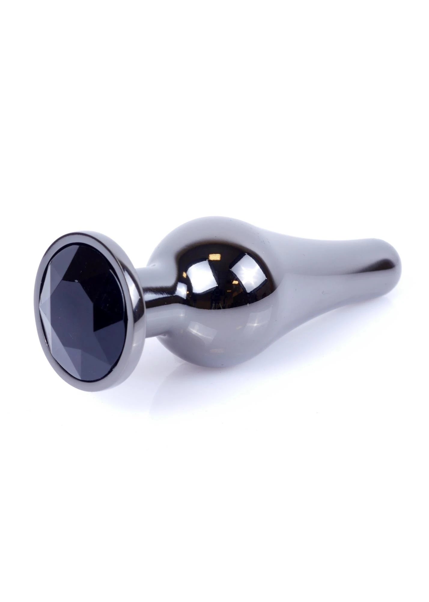 MyLove Toys - Bijoux BUTT PLUG en argent foncé - Noir