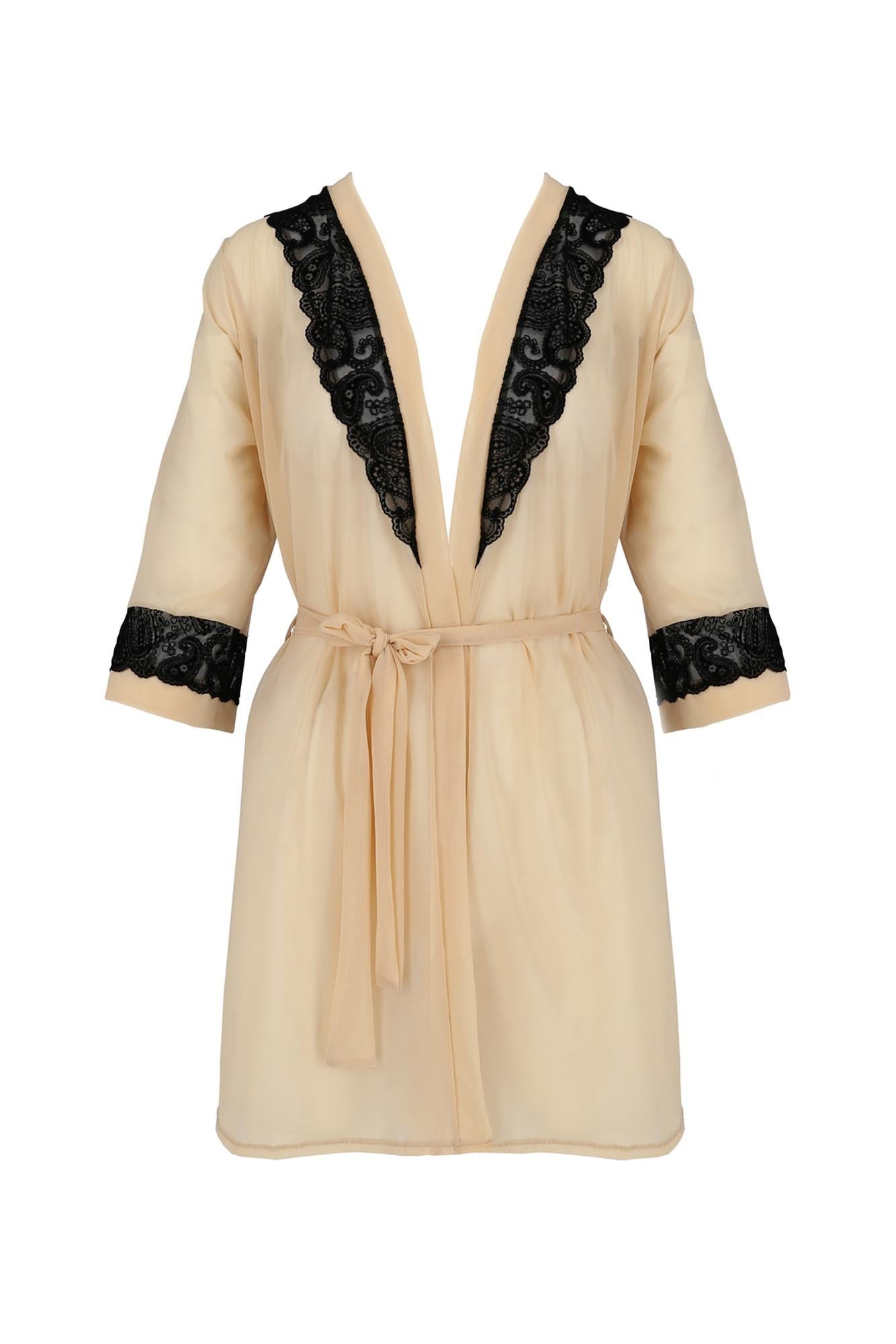 Lingerie-DAISY PEIGNOIR beige XXL/XXXL