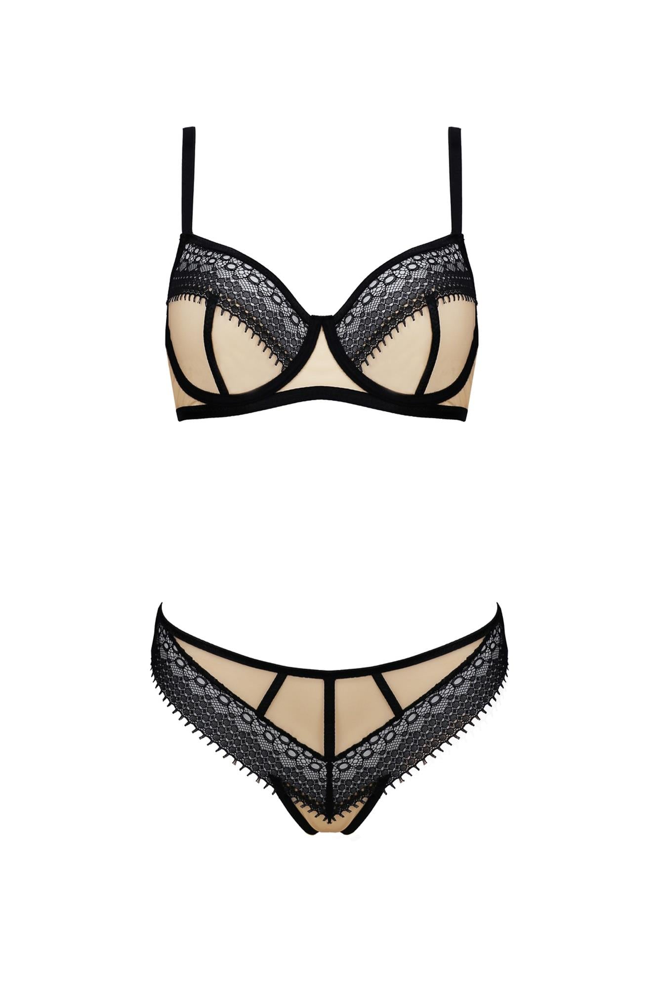 Bielizna-DENERYS BIKINI beige S/M