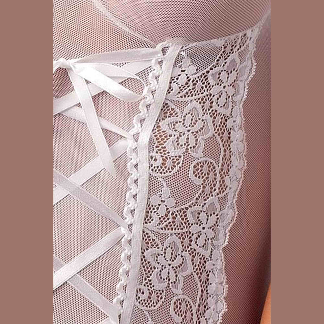 Bielizna-MARCELLE CORSET white XXL/XXXL - Casmir