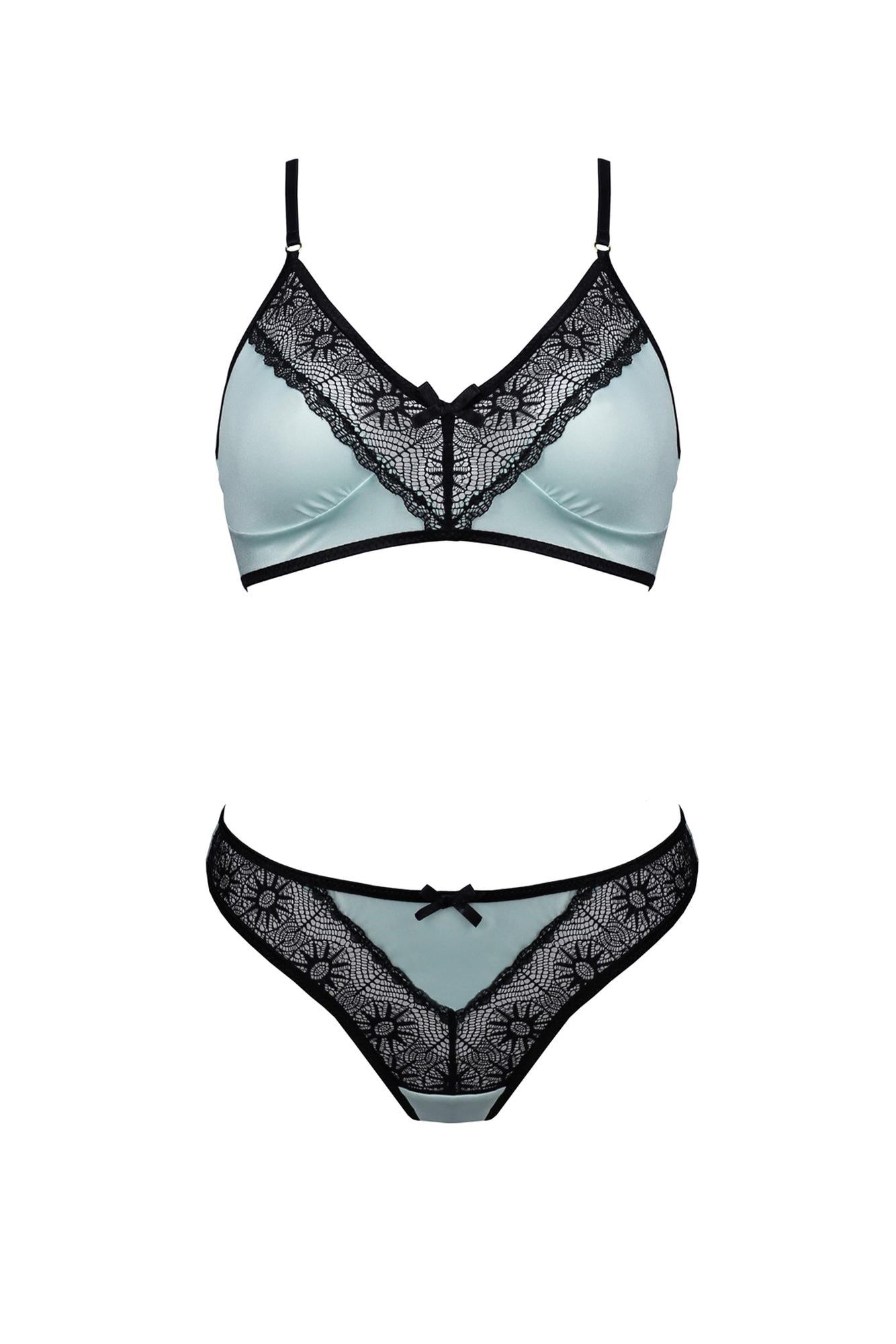 Bielizna-SIDRA BIKINI minty S/M