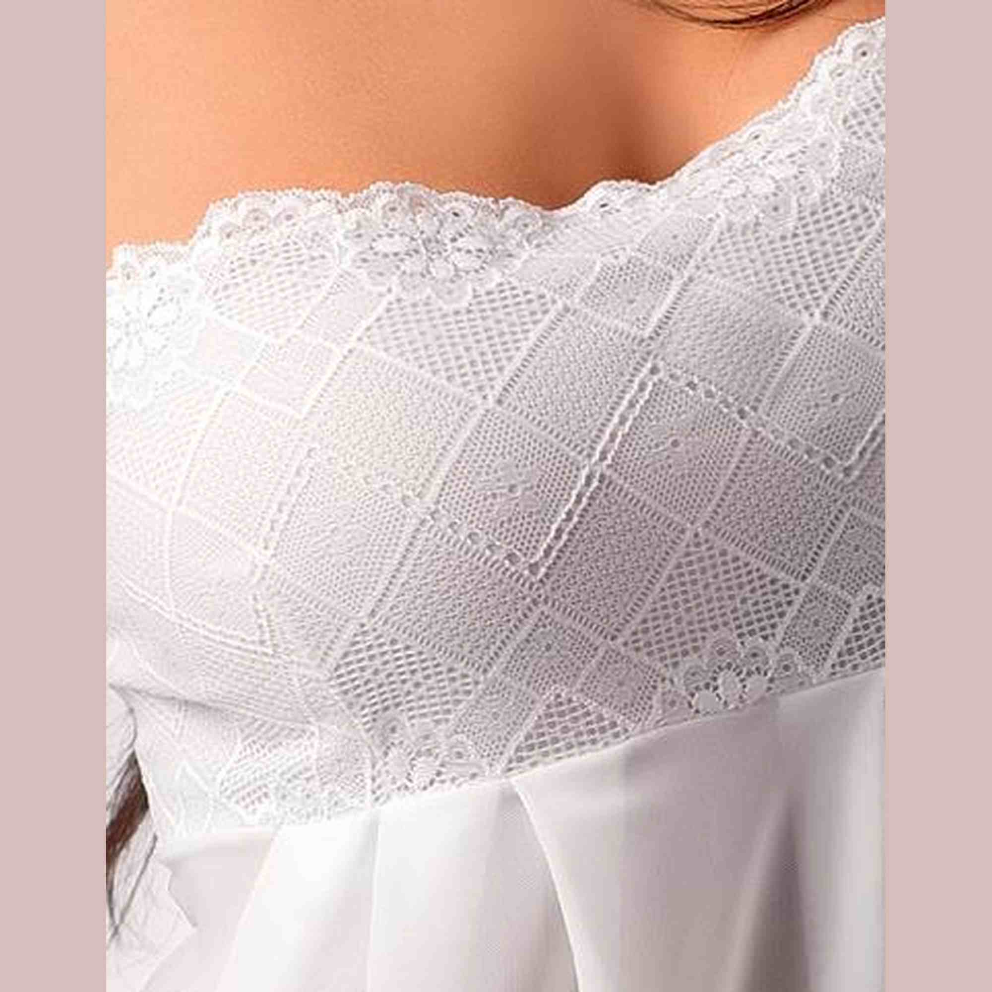 Bielizna-NICOLETTE CHEMISE cream XXL/XXXL - Casmir