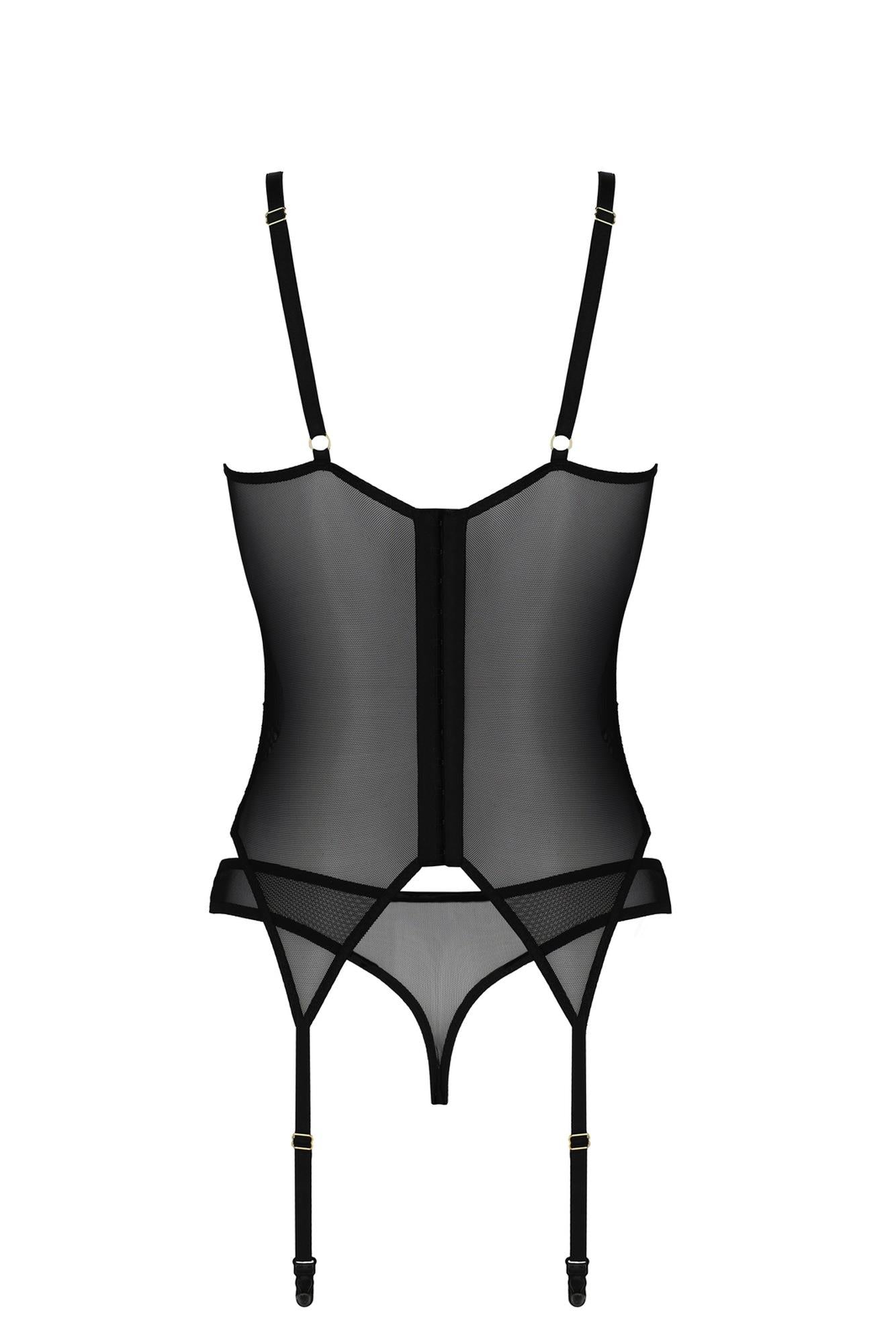 Lingerie-DENERYS CORSET noir XXL/XXXL