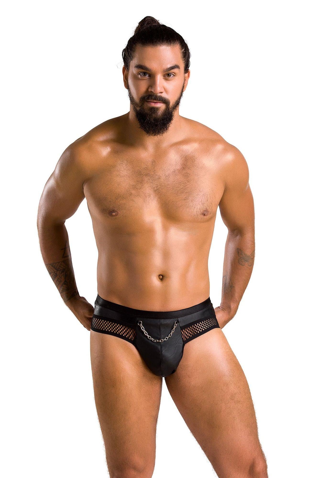 030 SLIP OUVERT TOM noir L/XL - Passion