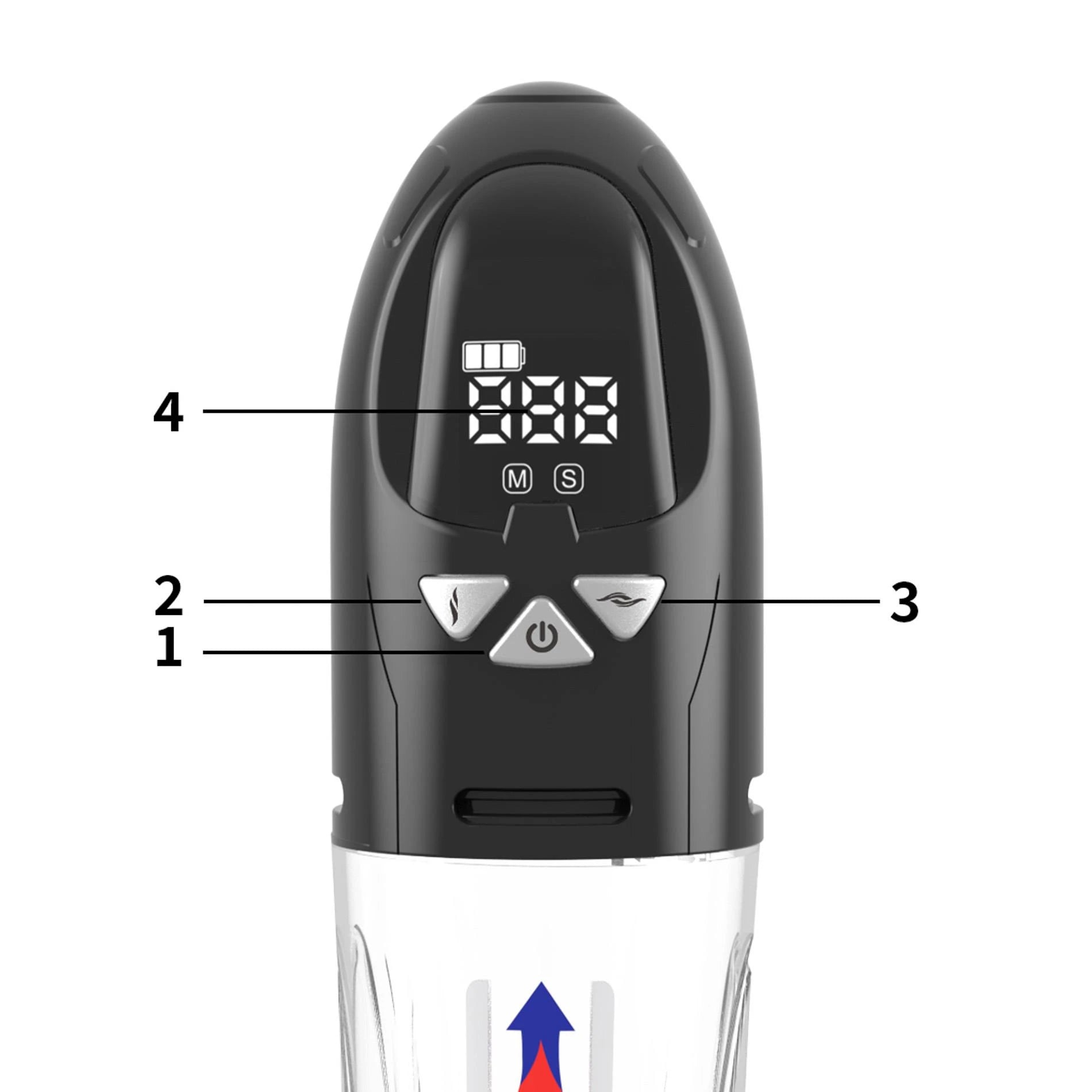 Pompka- PASSION PUMP, PREMIUM RECHARGEABLE AUTOMATIC WATERPROOF LCD PUMP
