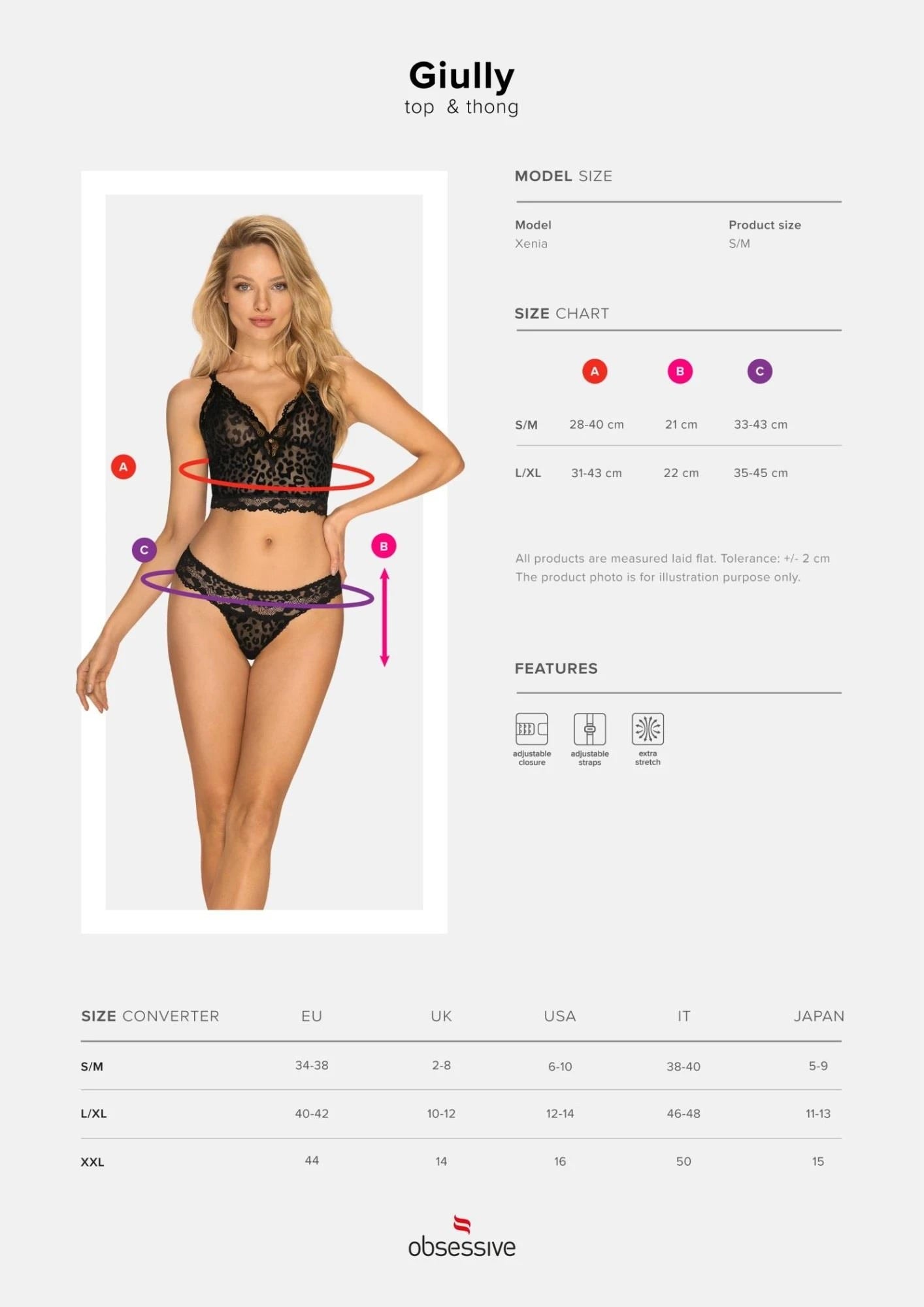 Lingerie-Giully 2-piece set L/XL