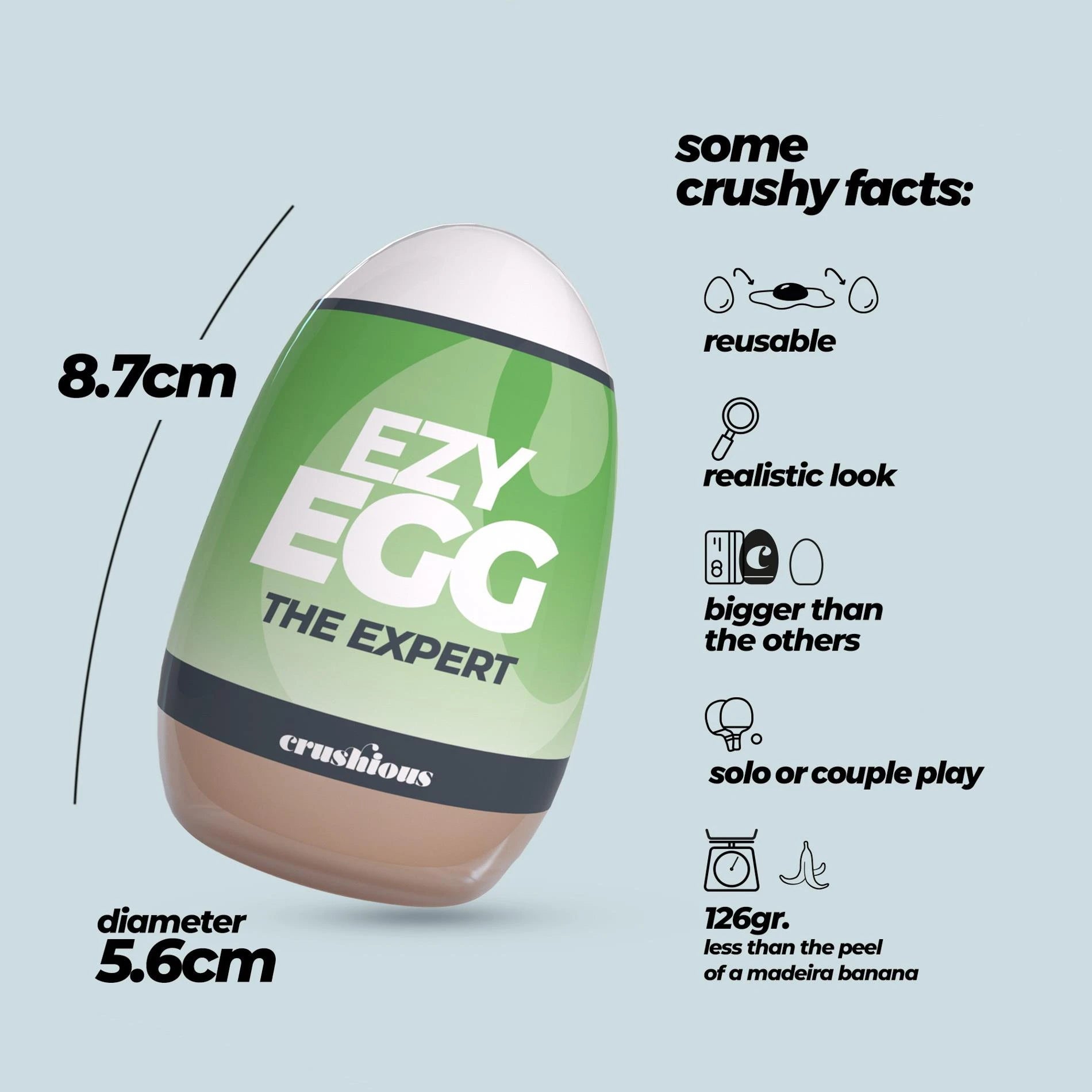 Ezy Egg - Masturbator Egg - The Expert - Green