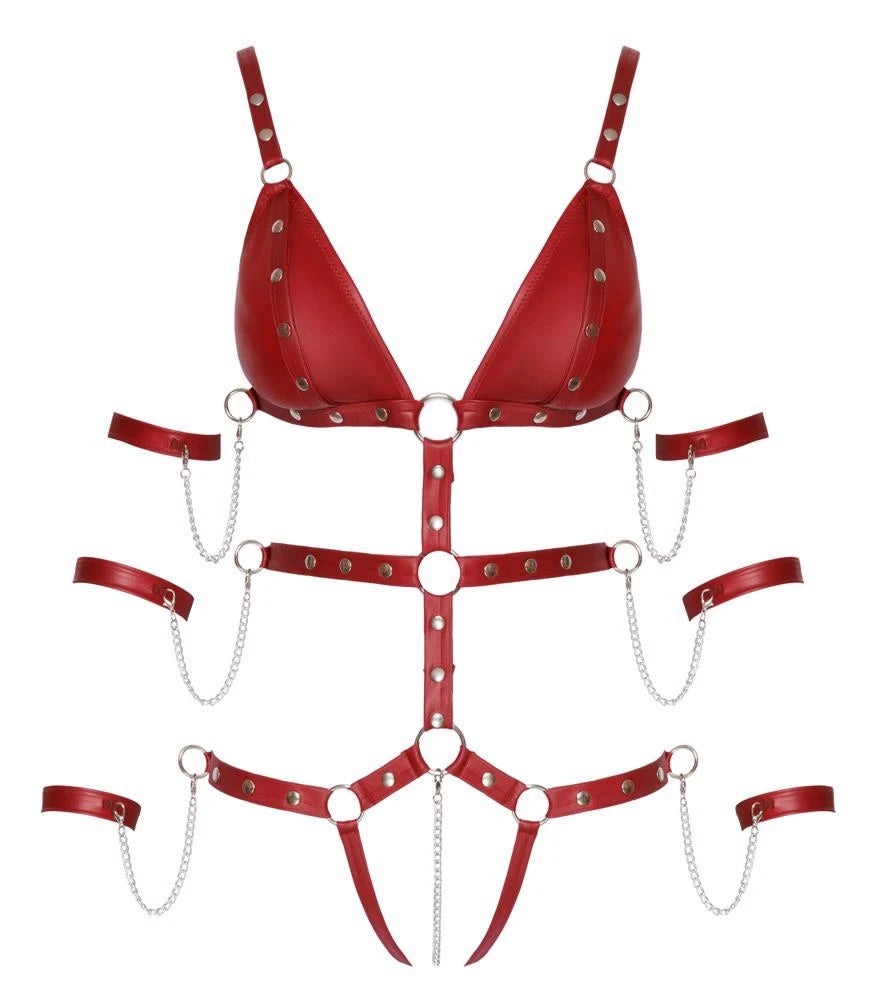 Bad Kitty Body à bretelles rouge S