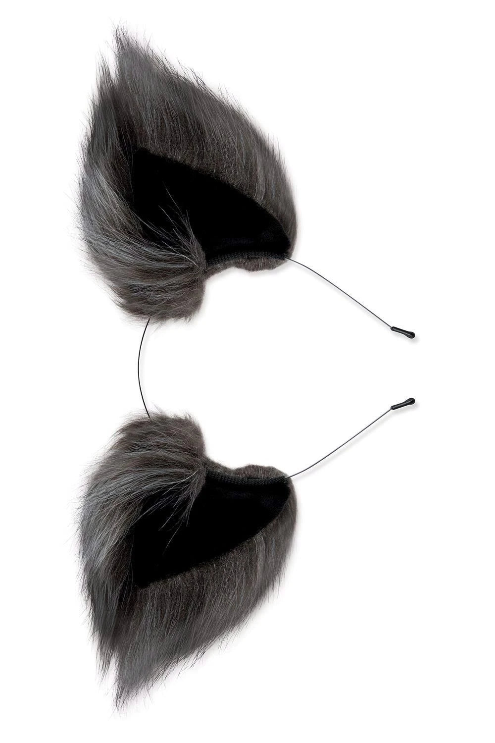 WHIPSMART 4.5 INCH SILICONE PLUG WITH GREY INDIGO FOX TAIL SET
