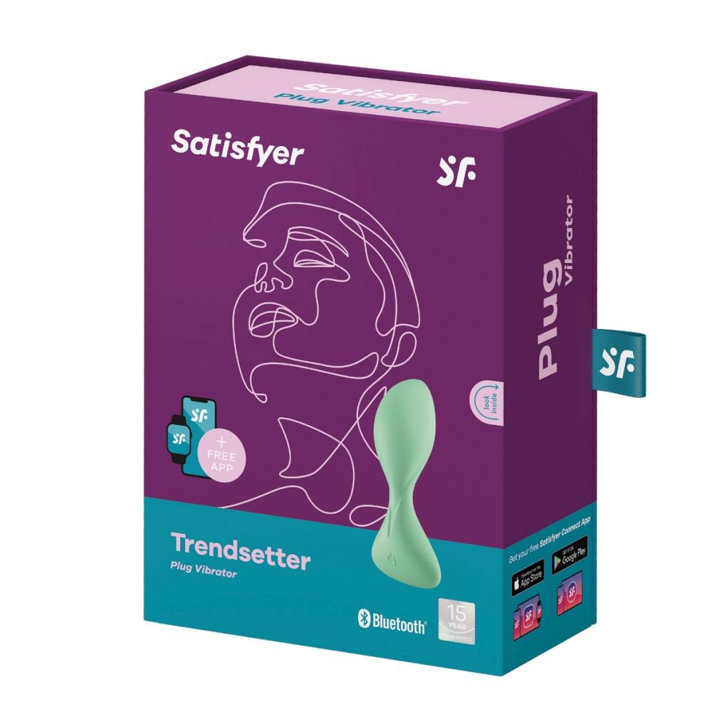 Trendsetter - Vibrating Butt Plug - Light Green