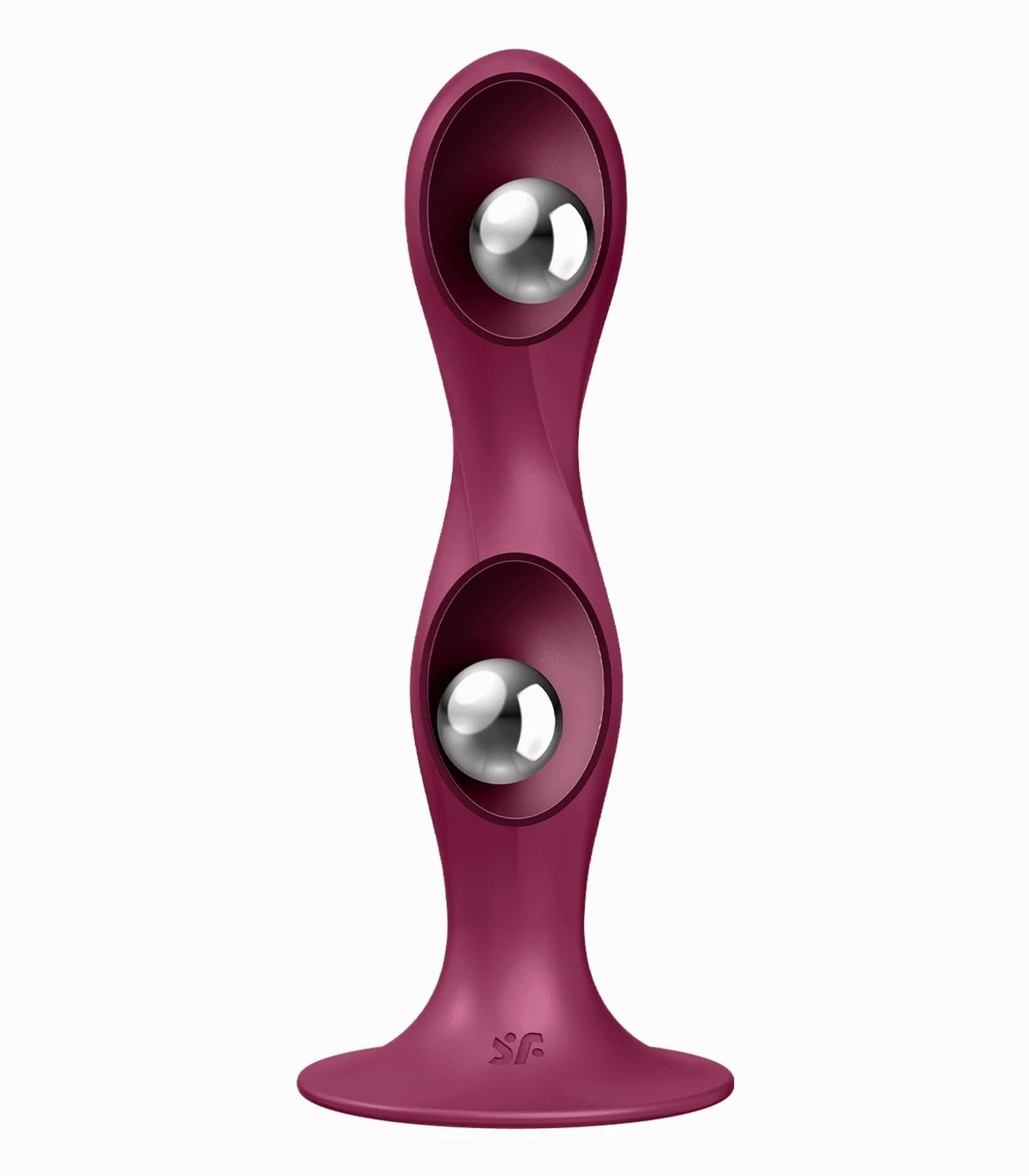Double Ball-R - Weighted Dildo - Red