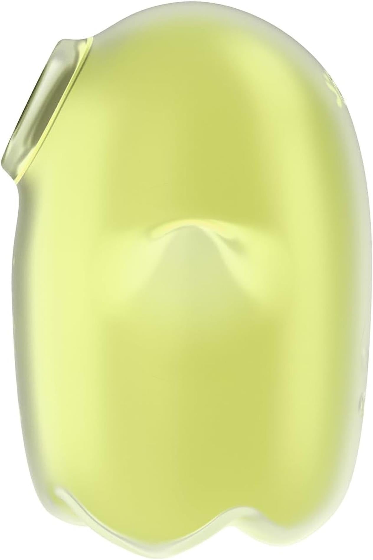 Glowing Ghost - Glow in the Dark - Double Air Pulse Vibrator - Yellow