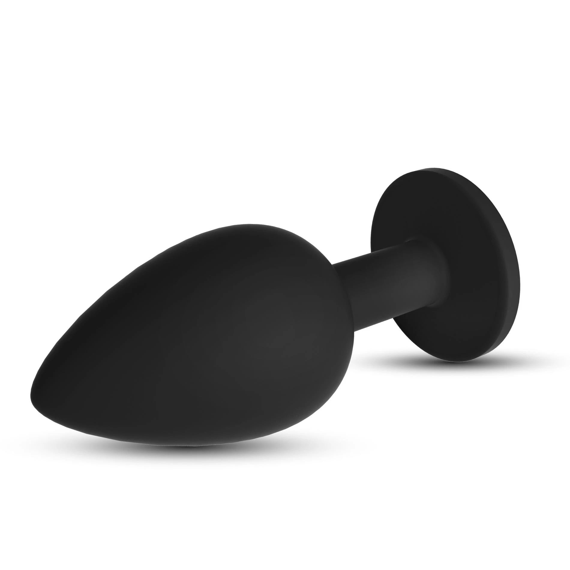 Camileo - Anal Plug with Four Interchangeable Jewels - Small - Black