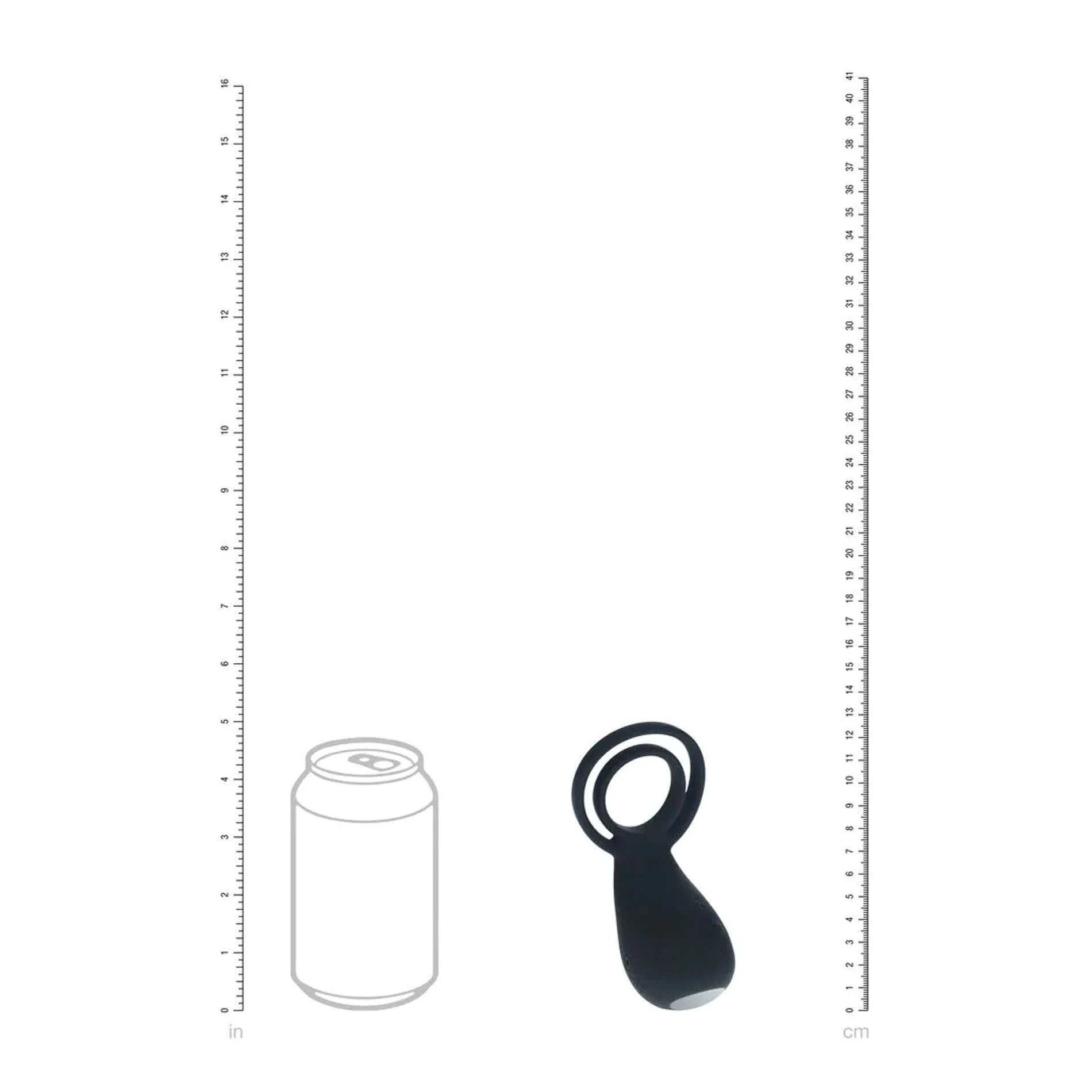 Anneau vibrant pour pénis et testicules avec stimulateur patte – Noir