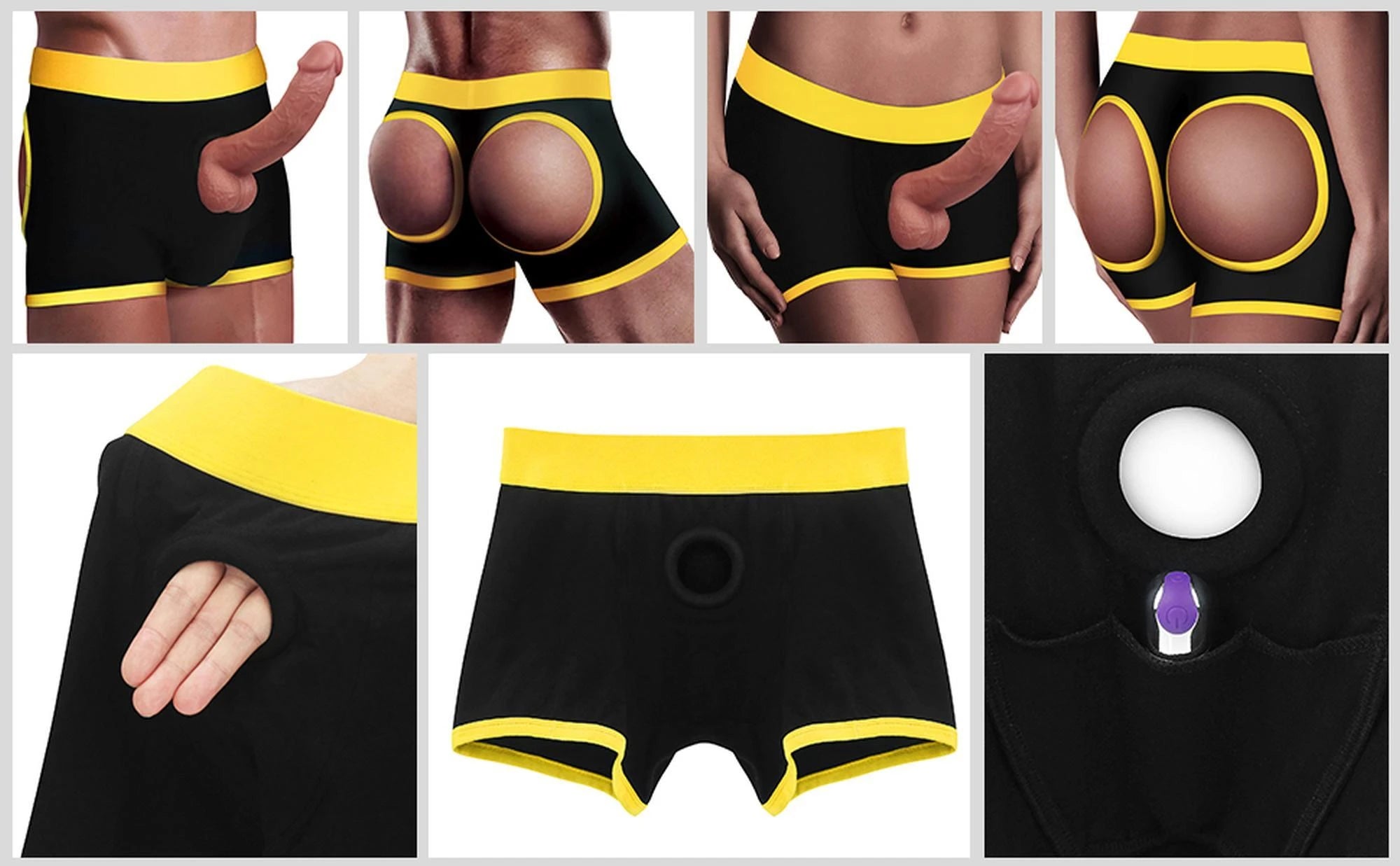 Shorts horny à sangle (tour de taille 96 - 106 cm)