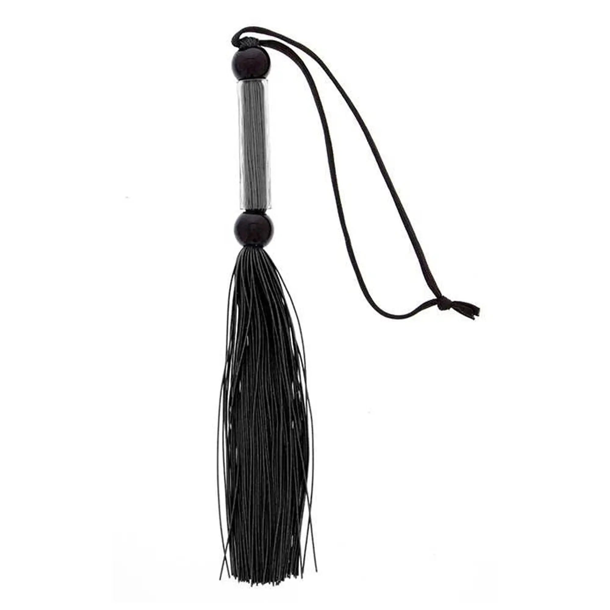 GP SILICONE FLOGGER WHIP BLACK