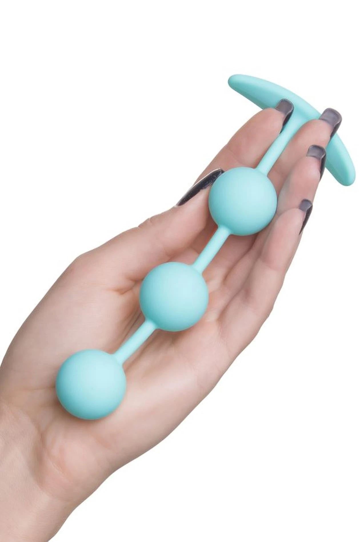 ToDo by Toyfa Plug anal Triplex, silicone, menthe, 15 cm, Ø 2.5 cm