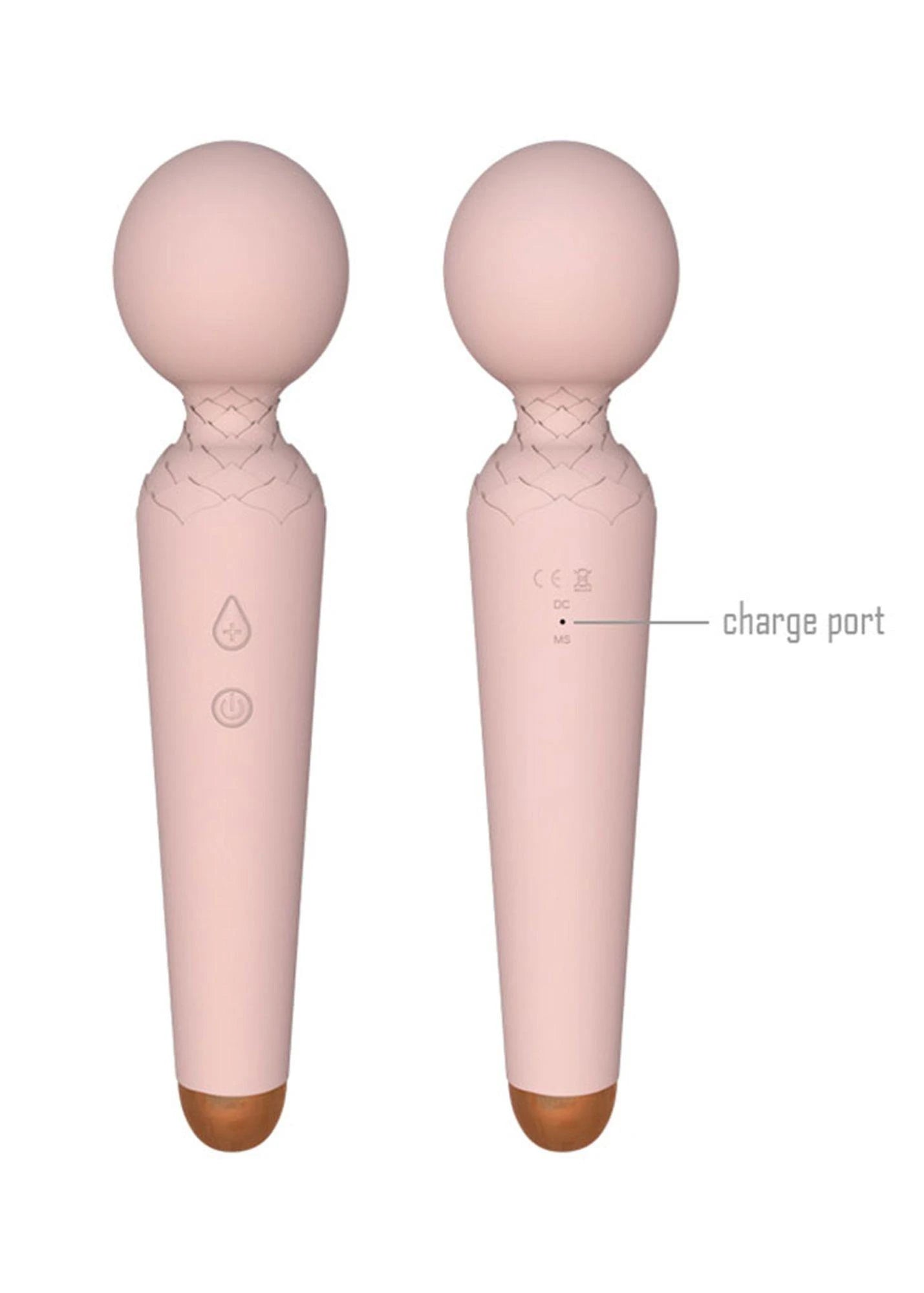 Stimulateur rechargeable Power Wand USB 10 fonctions - Bleu
