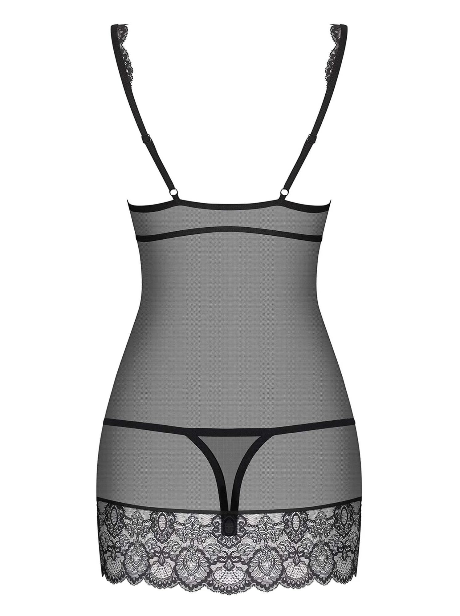 Lingerie-853-CHE-1 T-shirt et string L/XL