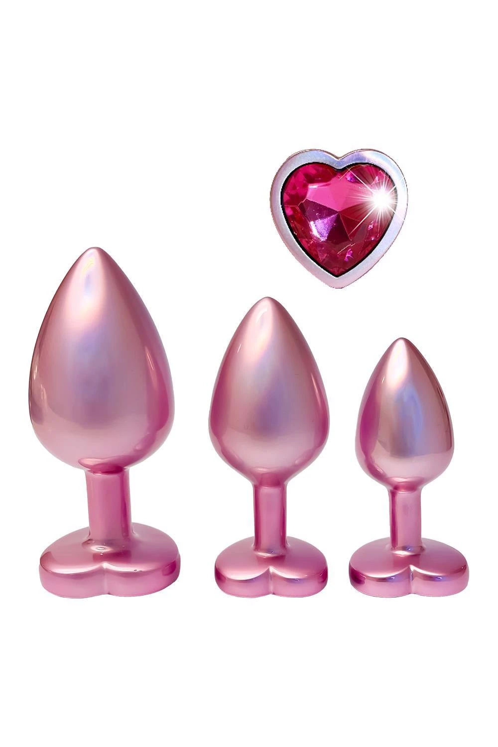 SET DE PLUGS ROSE MATT "GLEAMING LOVE"