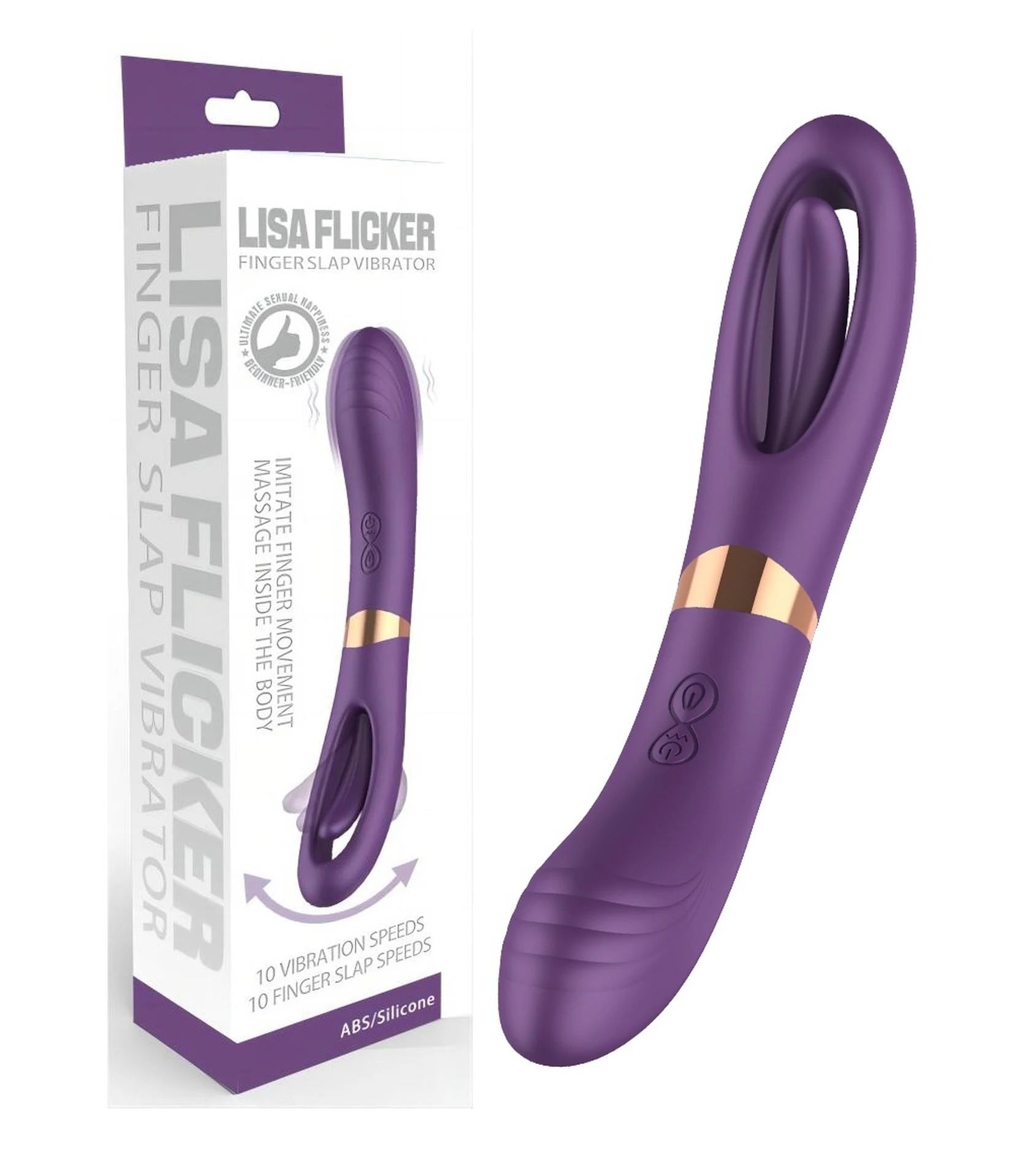 Vibrateur double G-spot à battement