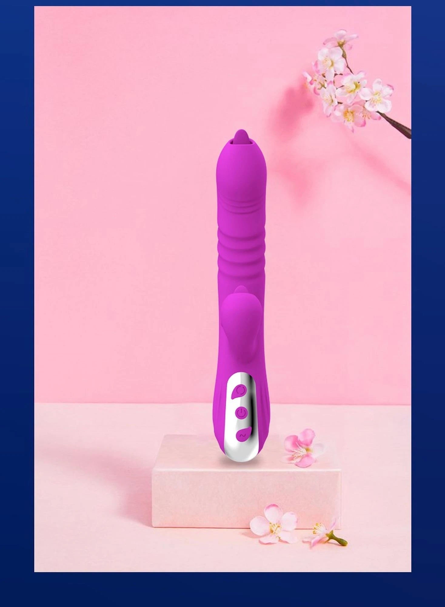 Vibreur-Fairy USB 3 fonctions de poussée / 20 vibrations -Violet