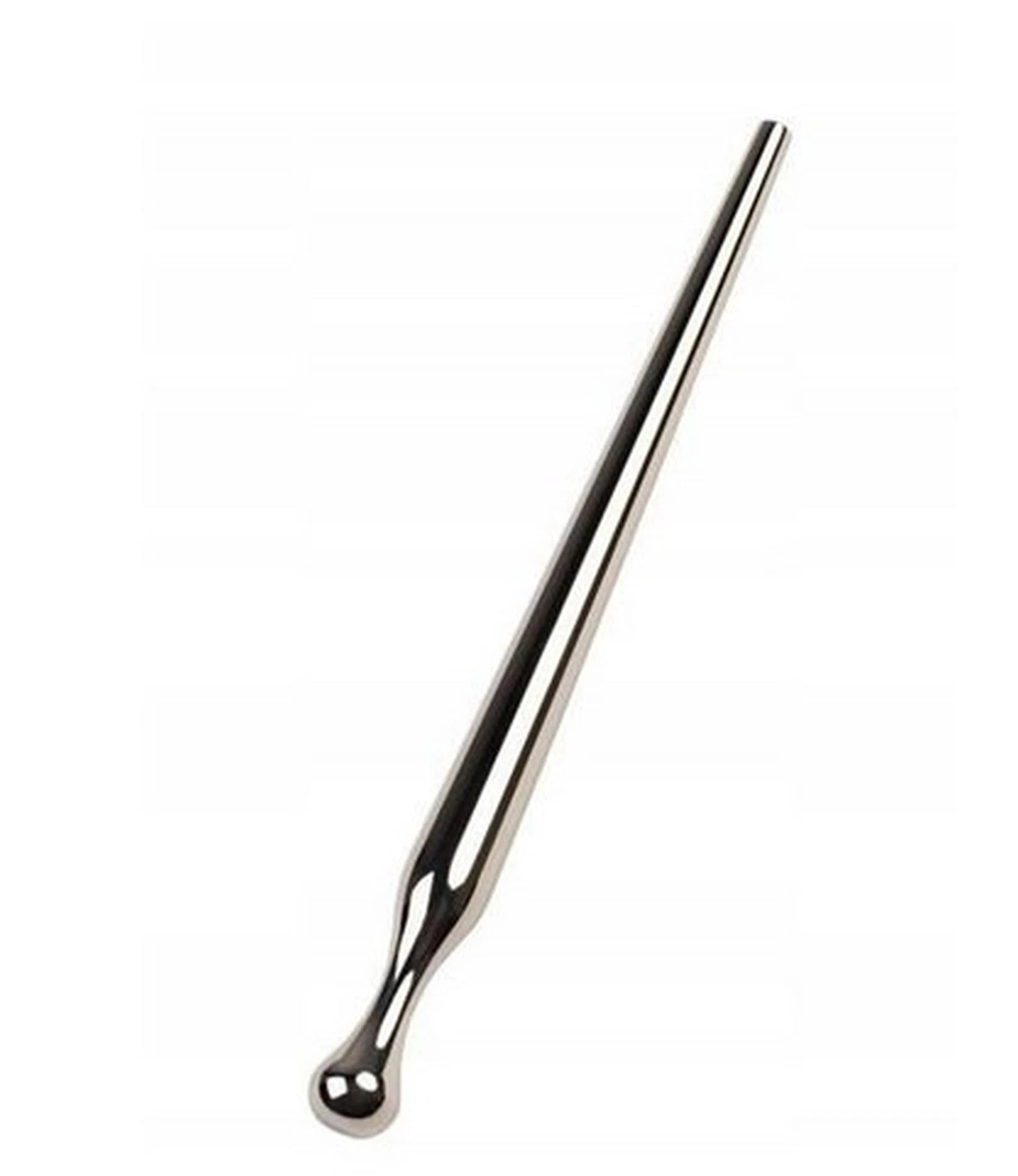 Silver urethral plug TOYFA Metal, length 8.5 cm, diameter 0,3-0,8 cm, weight 30 gr
