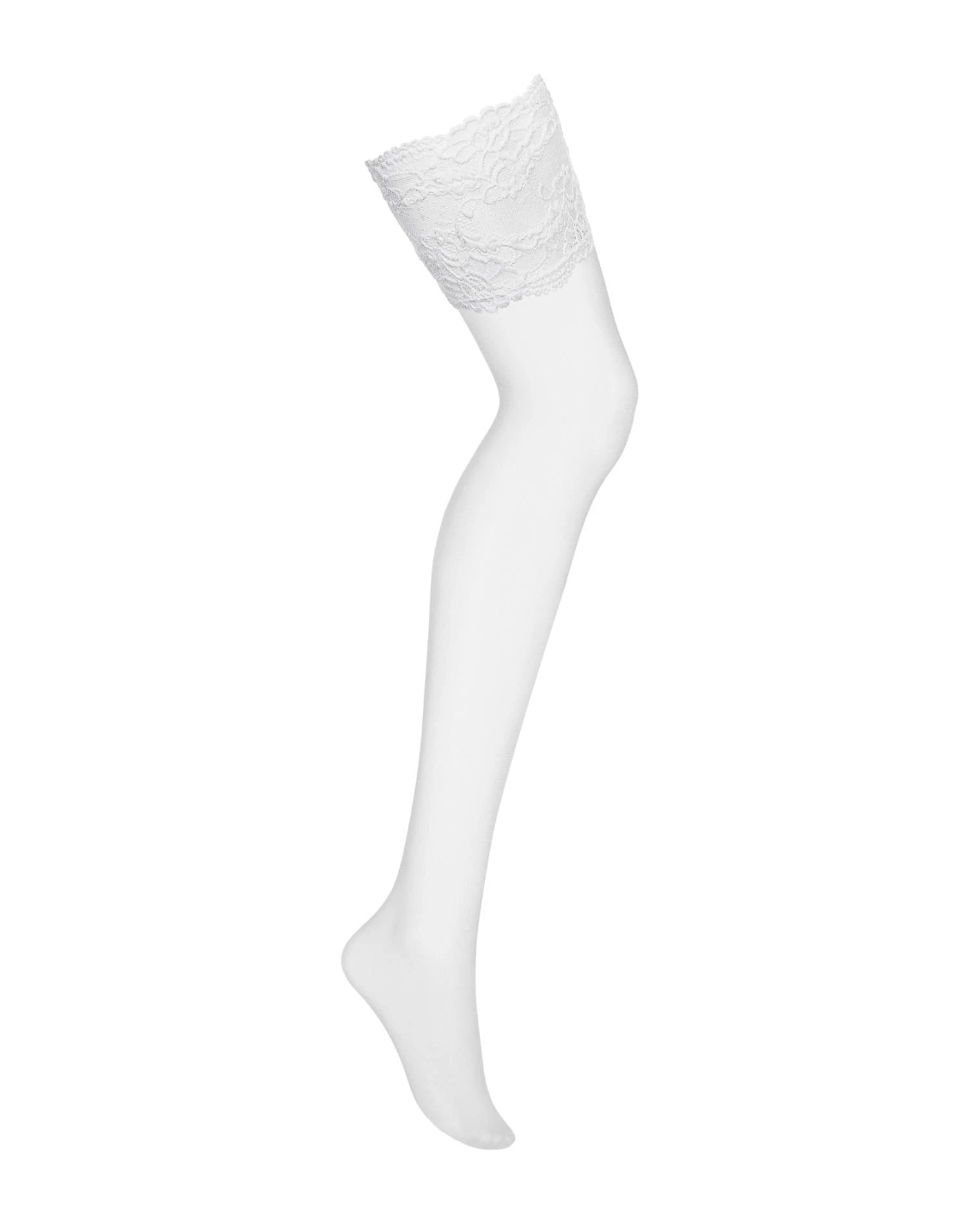 Lingerie-810-STO-2 white stockings S/M