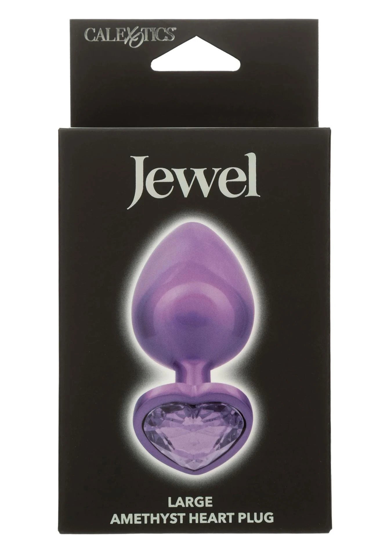 Diamond Heart Plug Large Purple