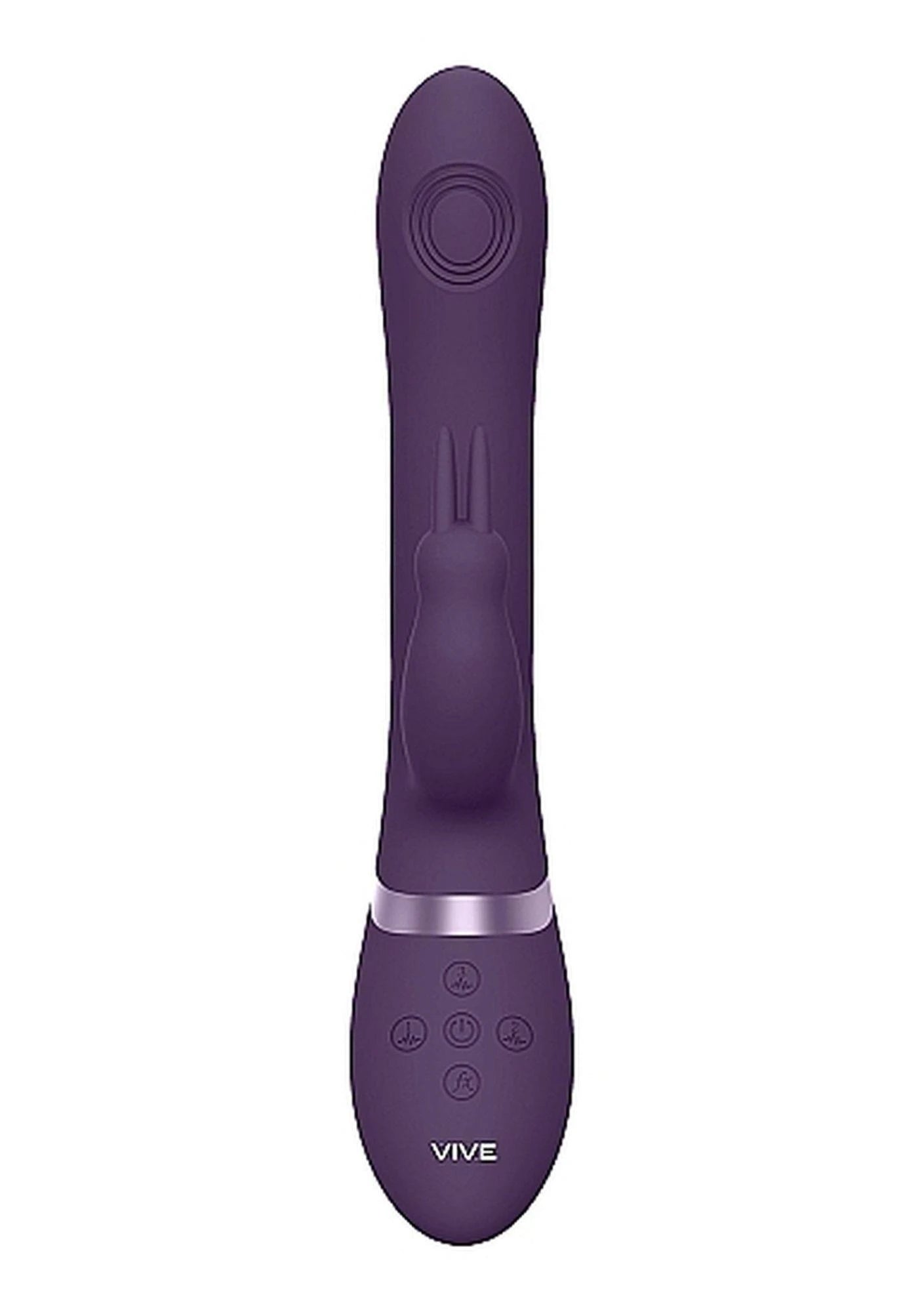 Rini - Pulse Wave  Vibrating Double Penetration Rabbit - Purple